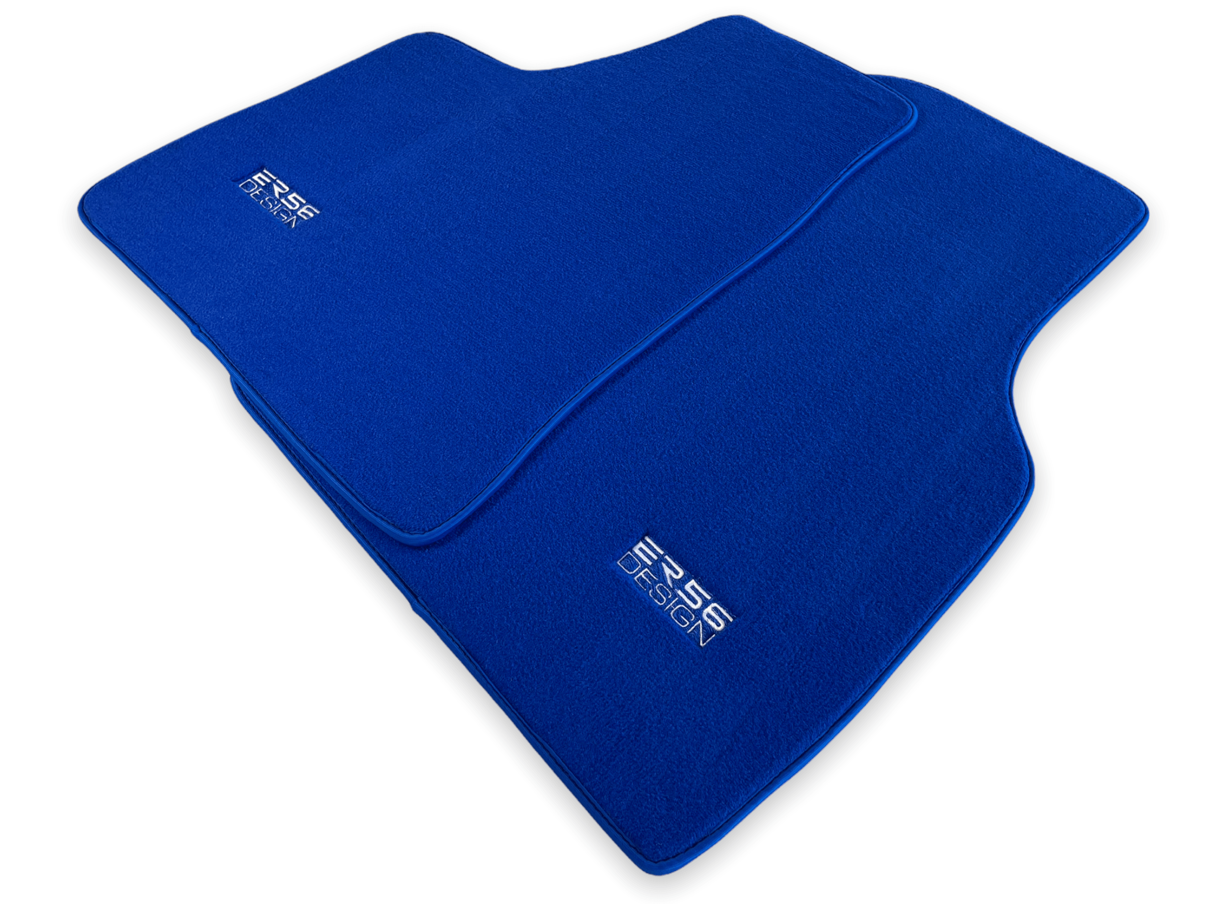 Floor Mats For Tesla Model Y Blue Tailored Carpets ER56 Design - AutoWin