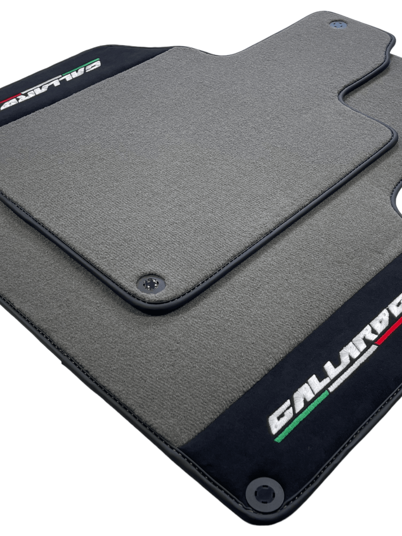 Gray Floor Mats for Lamborghini Gallardo With Alcantara Leather - AutoWin