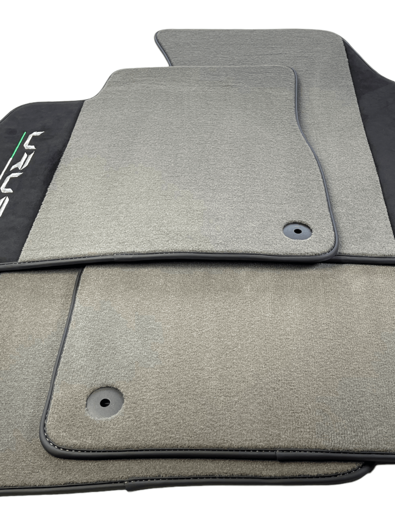 Gray Floor Mats For Lamborghini Urus With Alcantara Leather - AutoWin