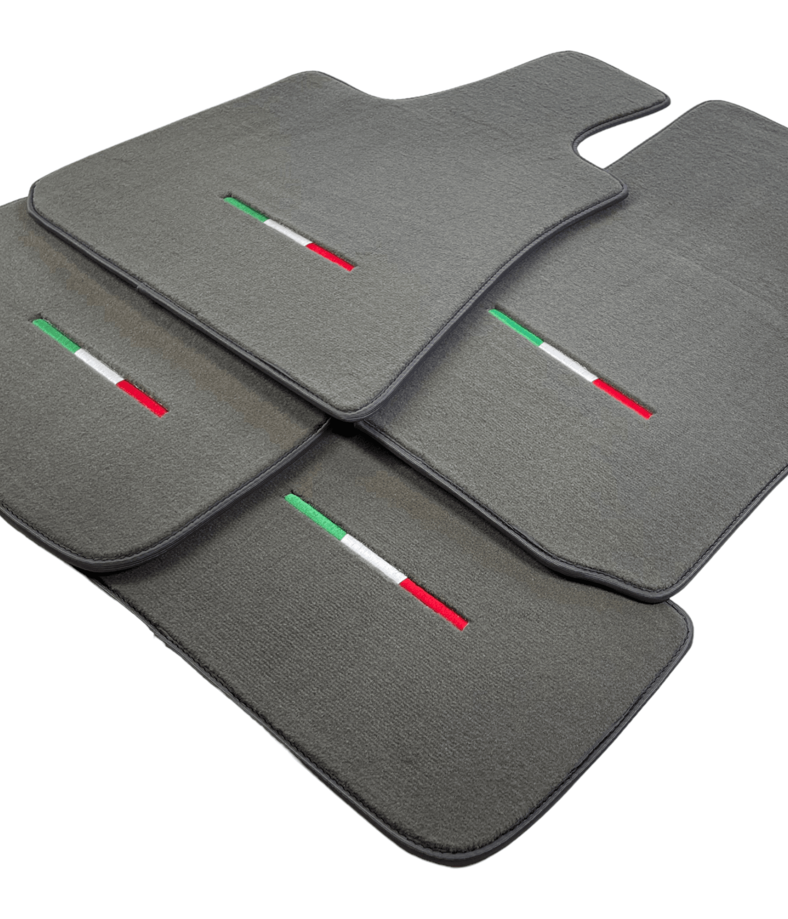 Gray Floor Mats For Maserati Ghibli 2013-2022 Italy Edition - AutoWin