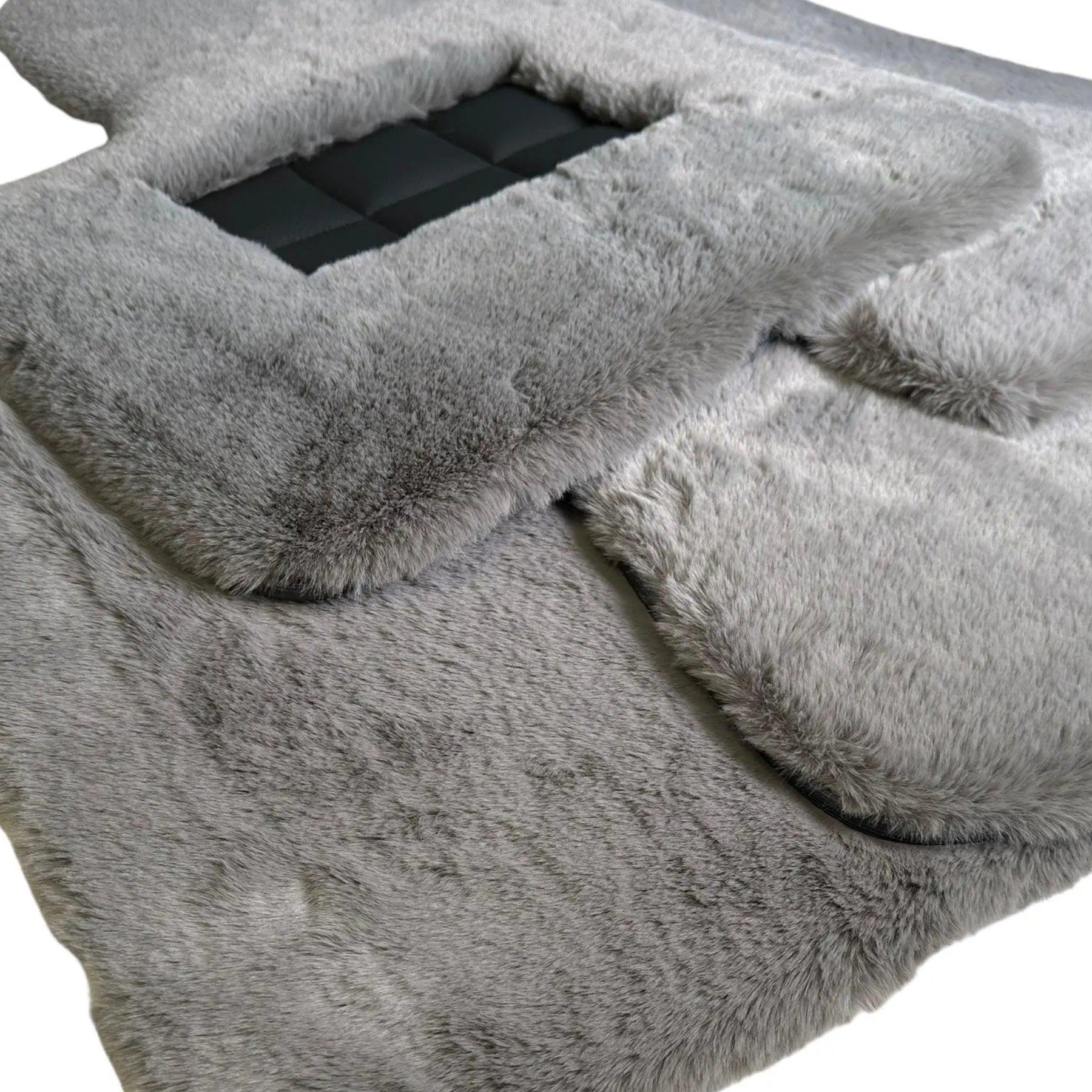 Gray Sheepskin Floor Mats For Bentley Mulsanne (2010–2020) Er56 Design Brand - AutoWin