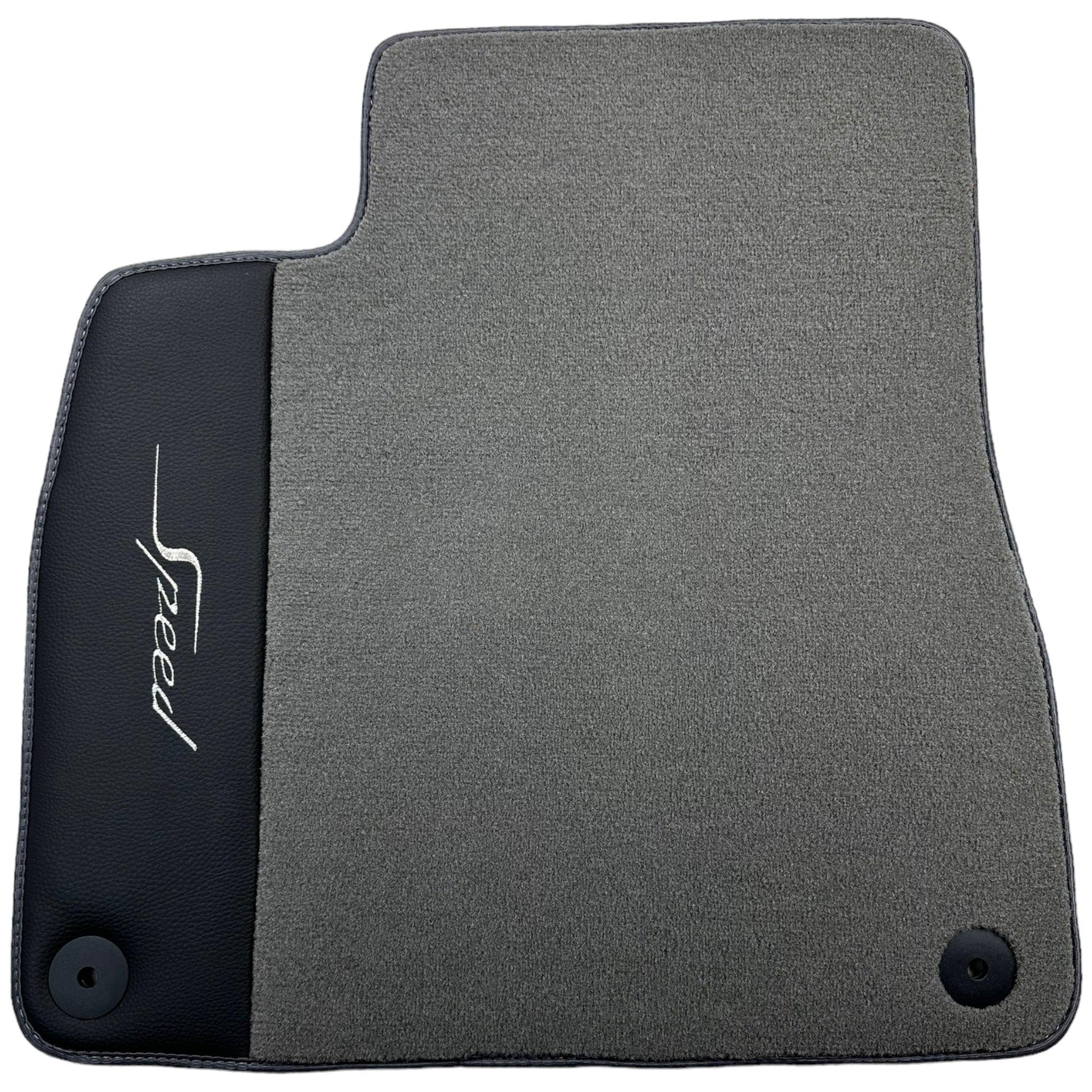 Grey Floor Mats For Bentley Mulsanne (2010–2020) with Leather