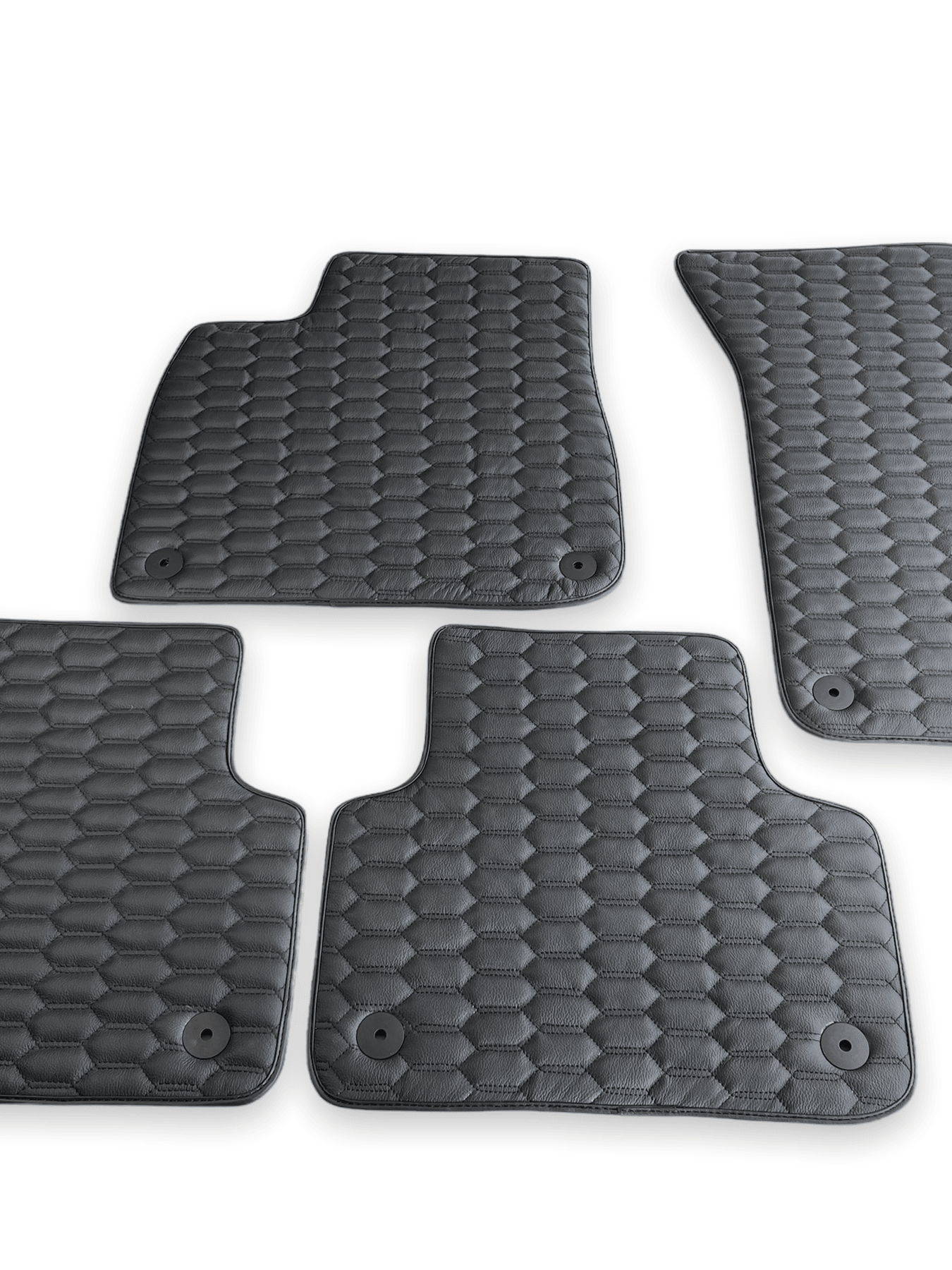 Leather Floor Mats for Audi Q8 2019-2022 AutoWin Brand - AutoWin