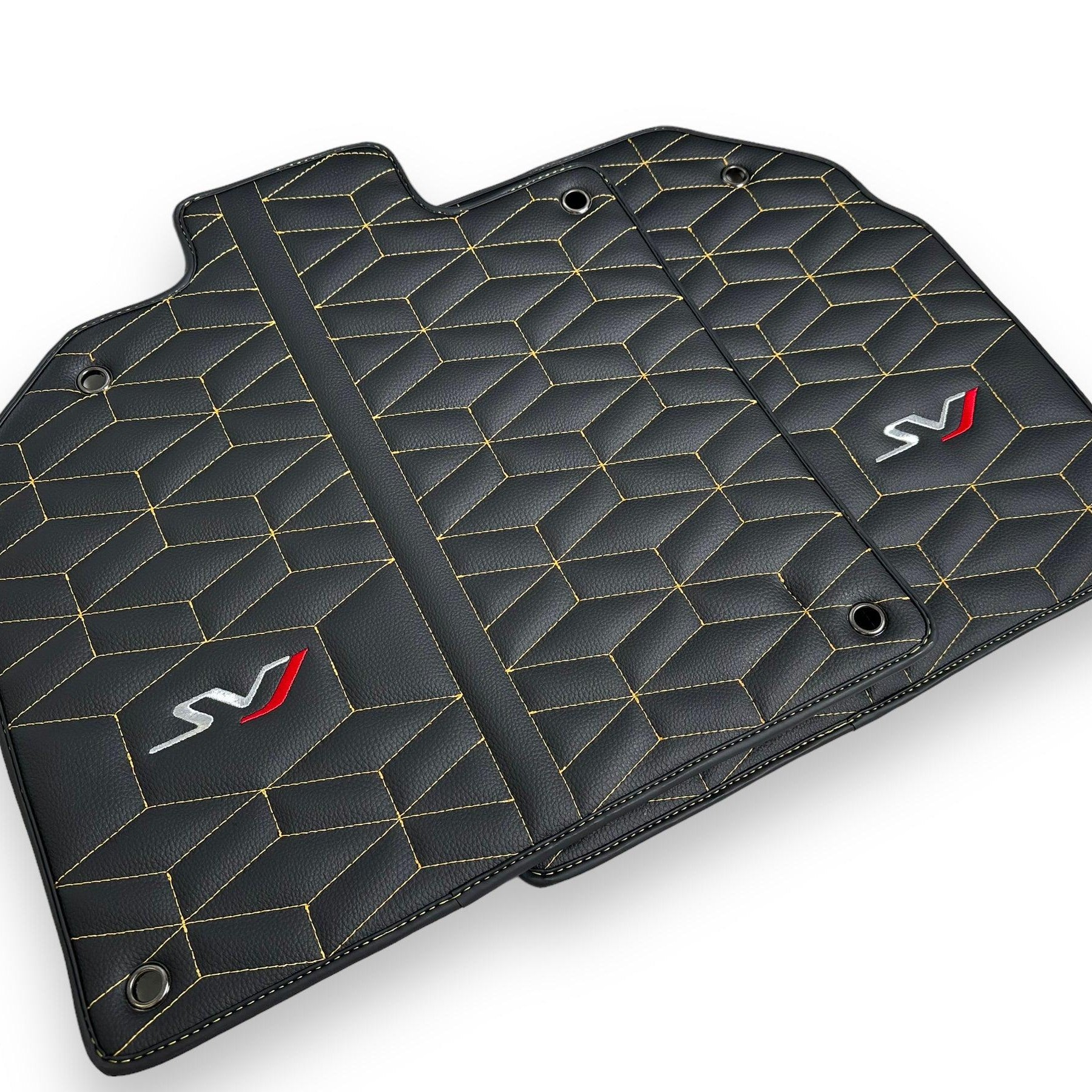 Leather Floor Mats for Lamborghini Aventador SVJ Limited Edition - AutoWin