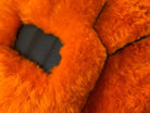 Orange Sheepskin Floor Mats For Bentley Flying Spur (2013-2019) Er56 Design Brand - AutoWin