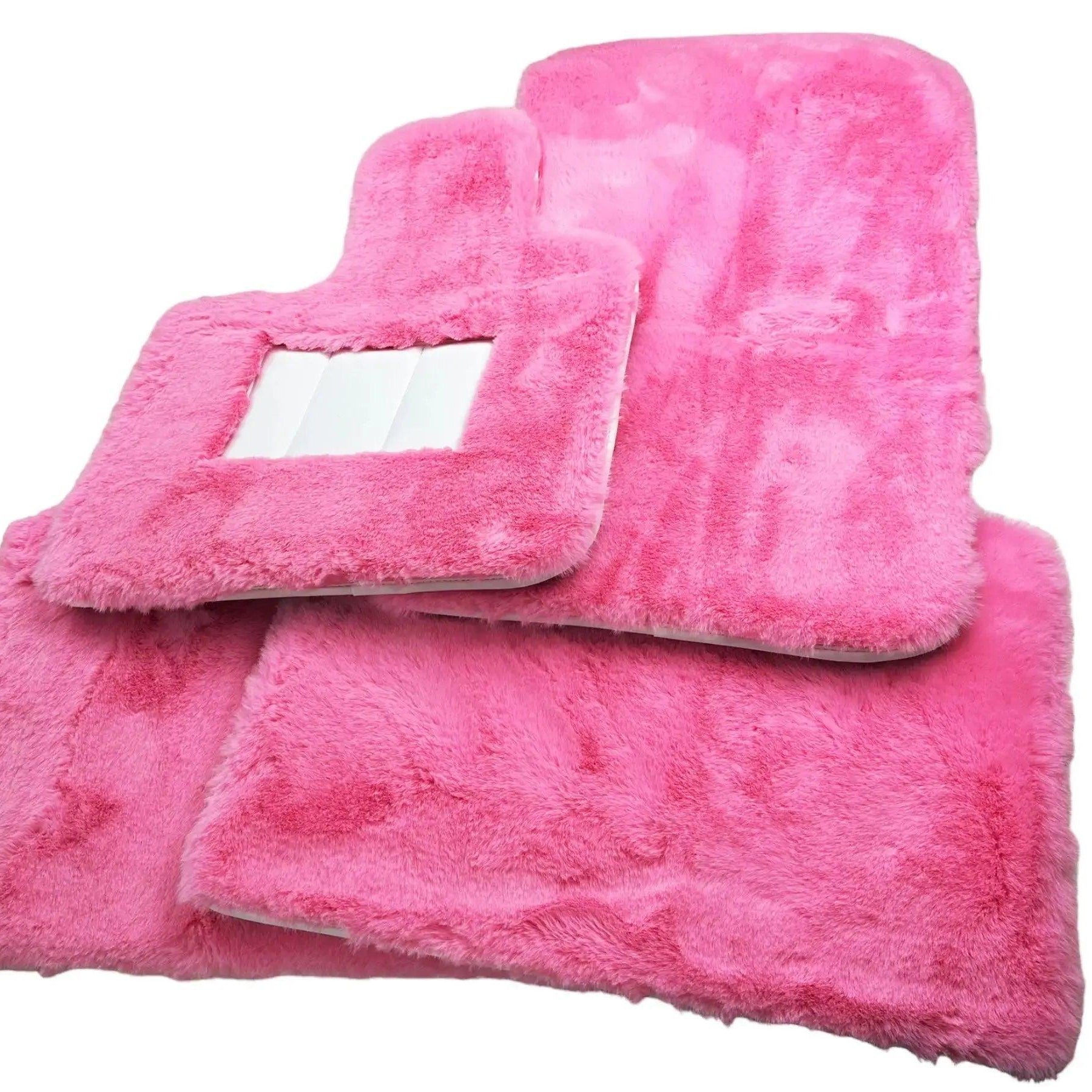 Pink Sheepskin Floor Mats For Bentley Flying Spur (2013-2019) Er56 Design Brand