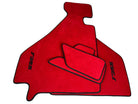 Red Alcantara Floor Mats For Ferrari F355 1994-1999 - AutoWin