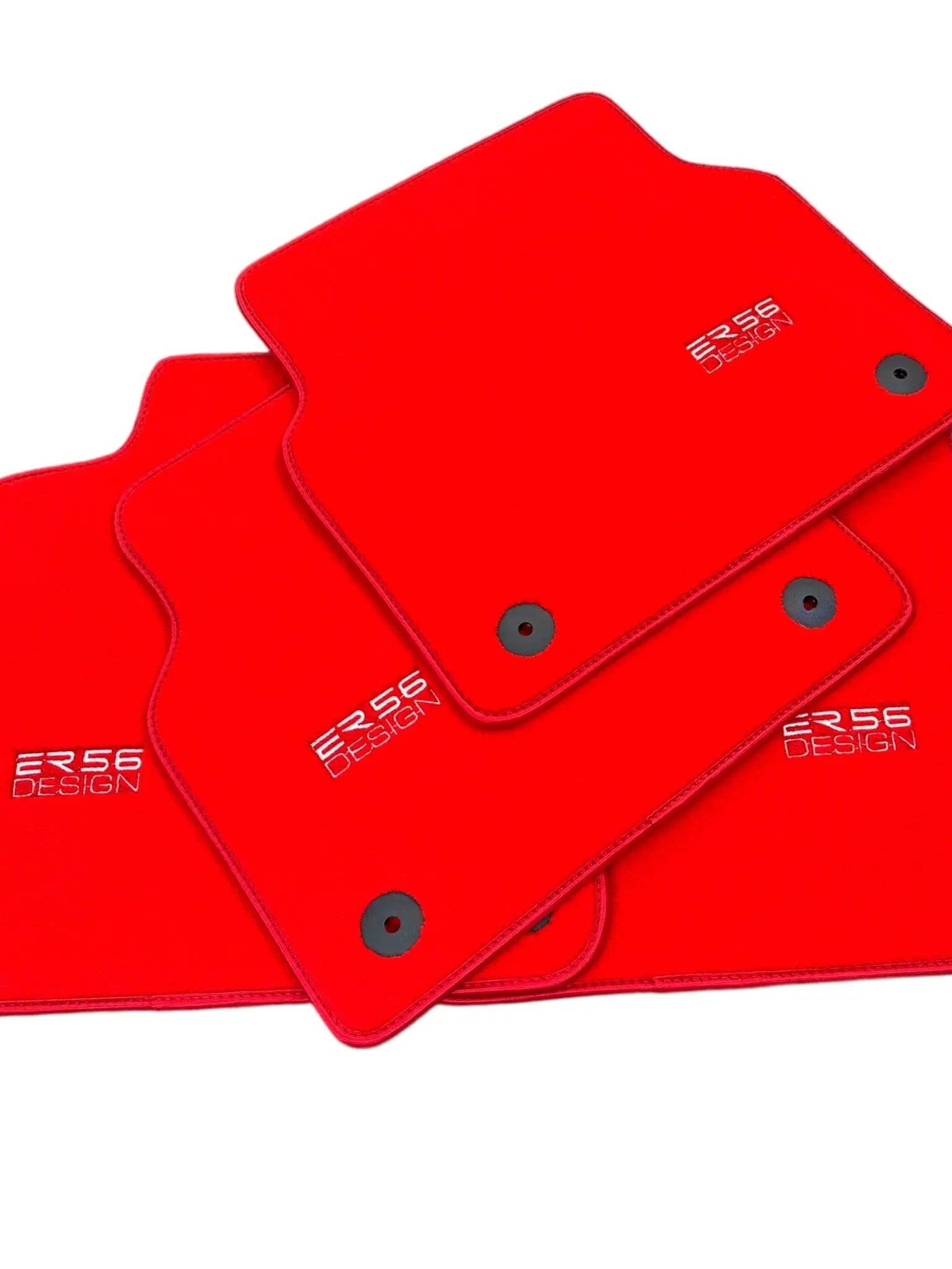 Red Floor Mats for A4 - B9 Avant (2019-2023) | ER56 Design