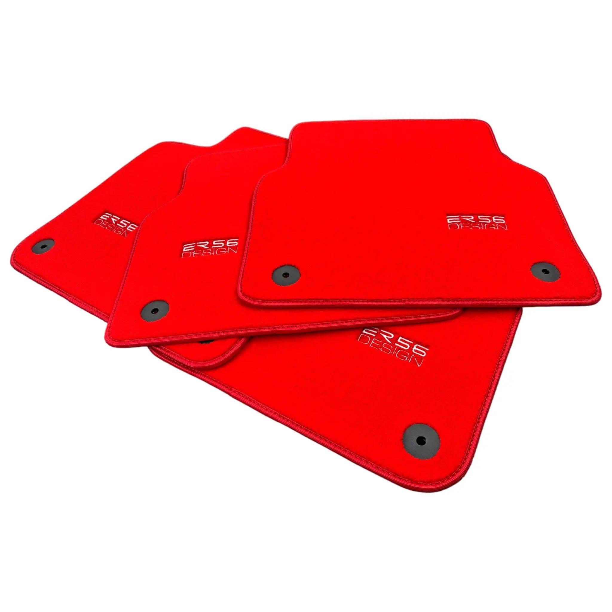 Red Floor Mats for A6 - C8 Avant (2018-2023) | ER56 Design