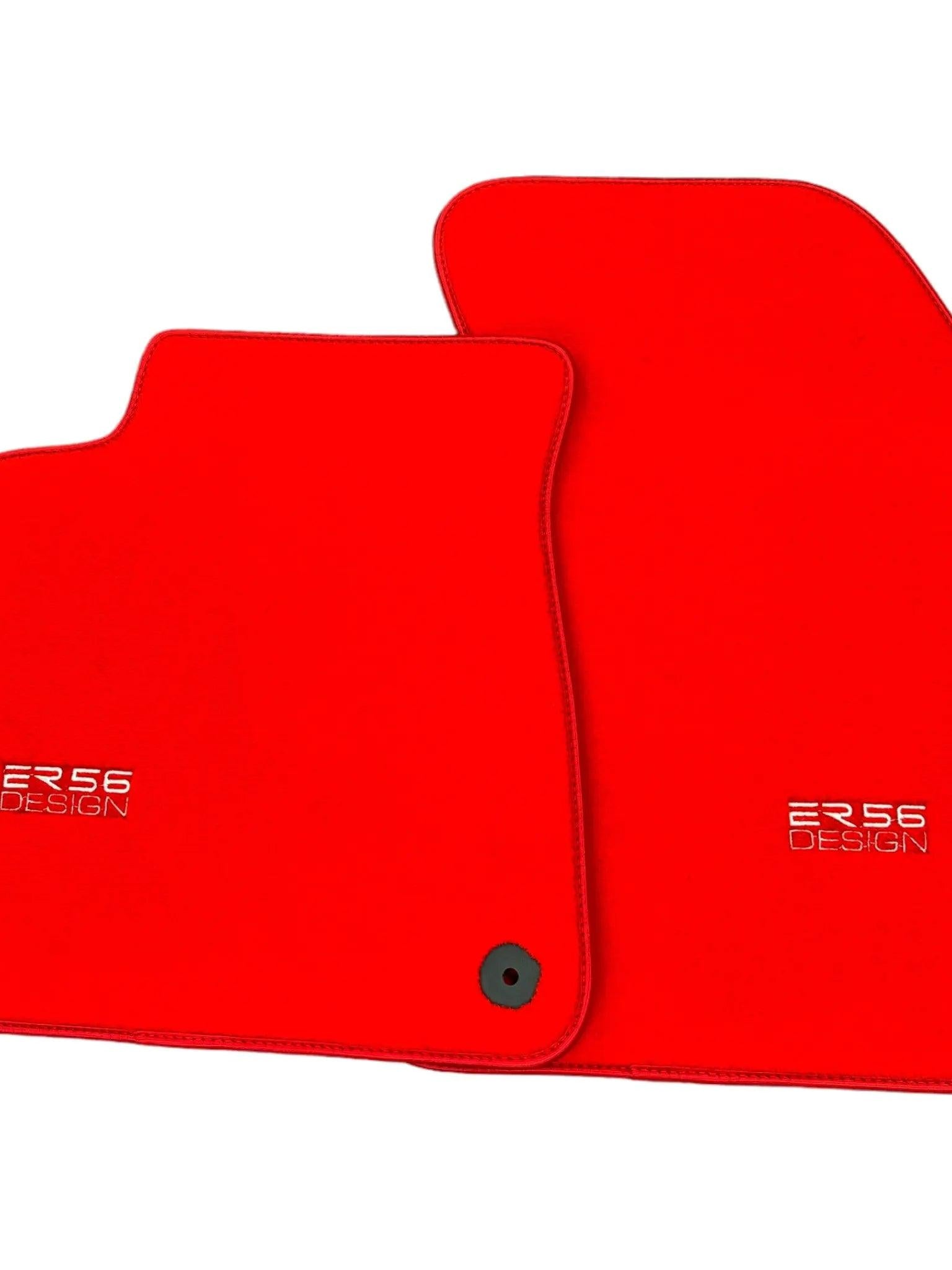 Red Floor Mats for Audi A5 - 8F7 Convertible (2009-2017) | ER56 Design