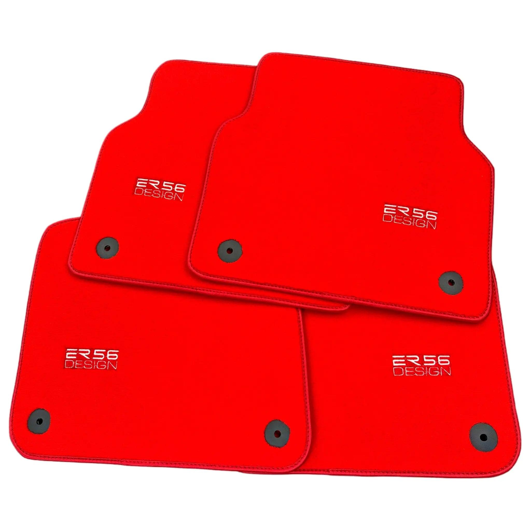 Red Floor Mats for Audi A5 - F57 Convertible (2020-2023) | ER56 Design