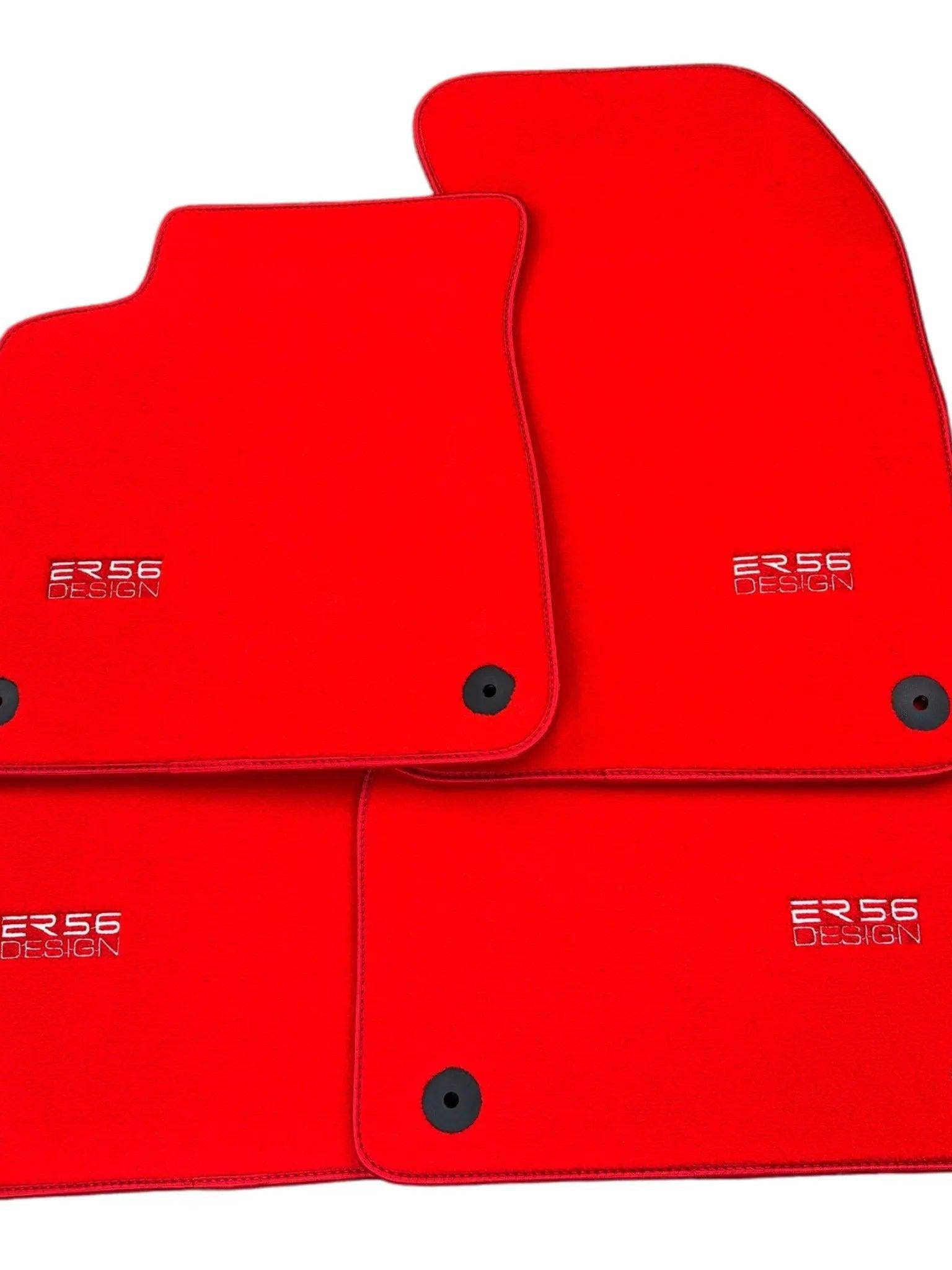 Red Floor Mats for Audi A6 - C7 Avant (2011-2018) | ER56 Design