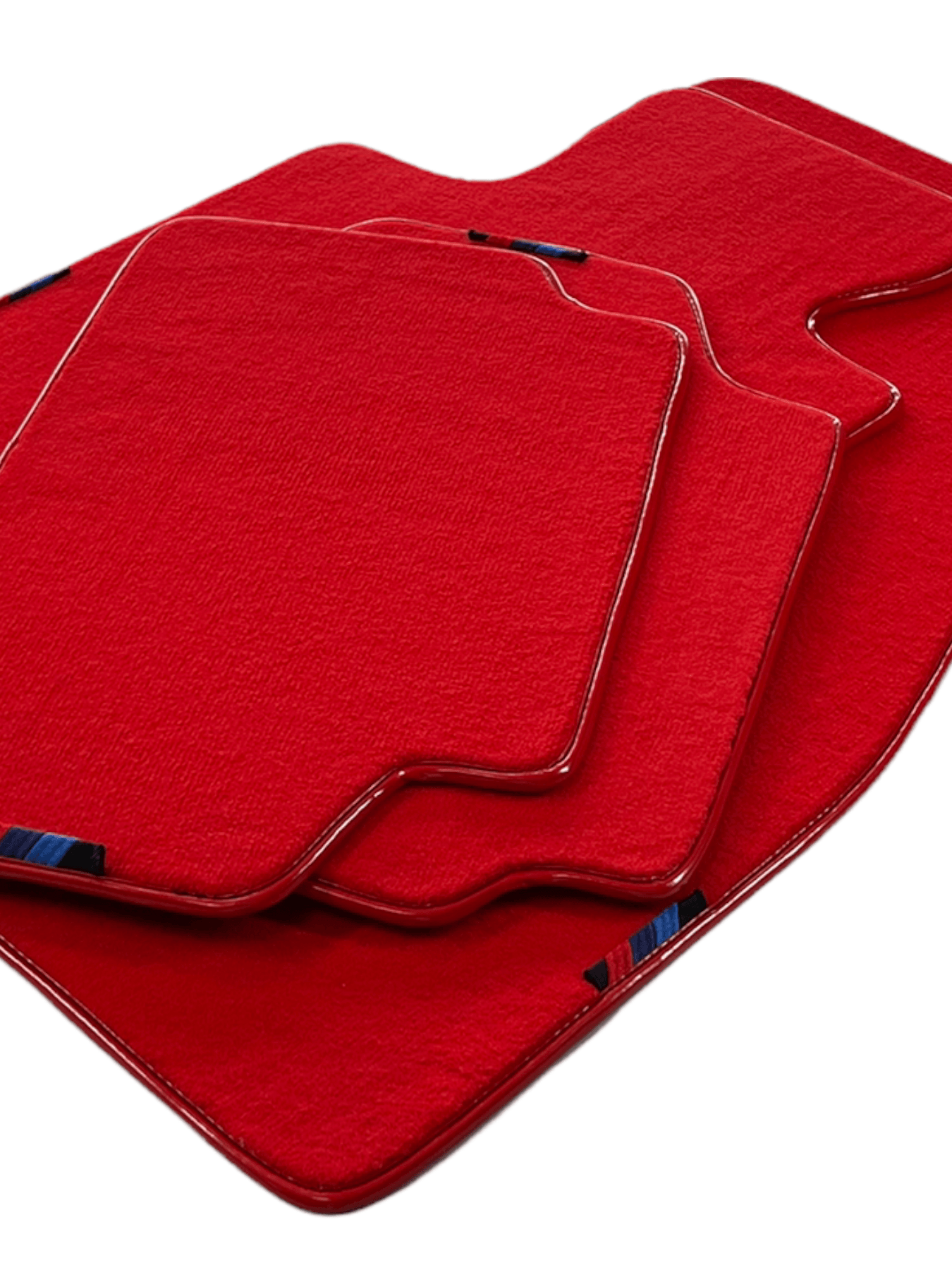 Red Floor Mats For BMW 1 Series E81 With M Package AutoWin Brand - AutoWin