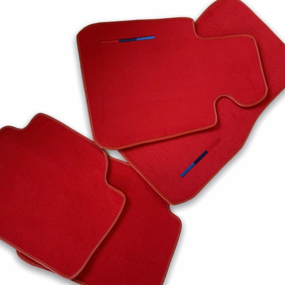 Red Floor Mats For BMW 1 Series E82 With M Package - AutoWin