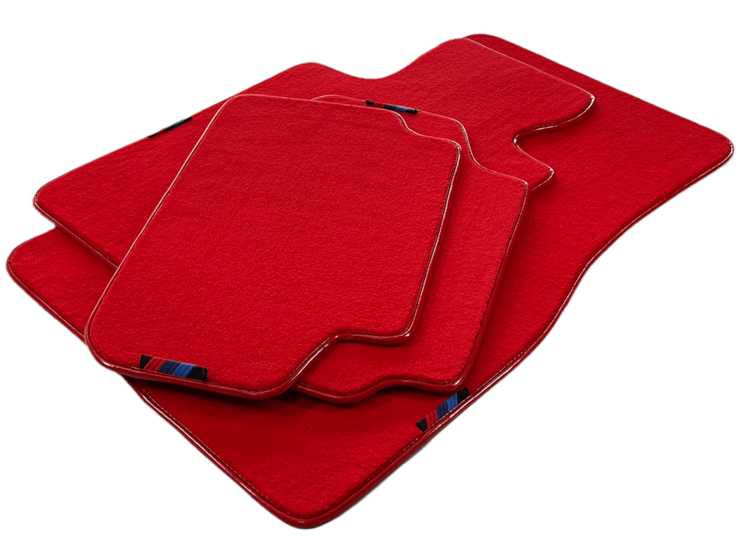 Red Floor Mats For BMW 1 Series E82 With M Package AutoWin Brand - AutoWin