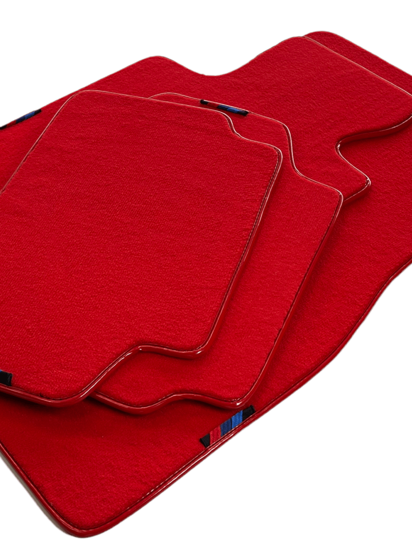 Red Floor Mats For BMW 1 Series E87 With M Package AutoWin Brand - AutoWin