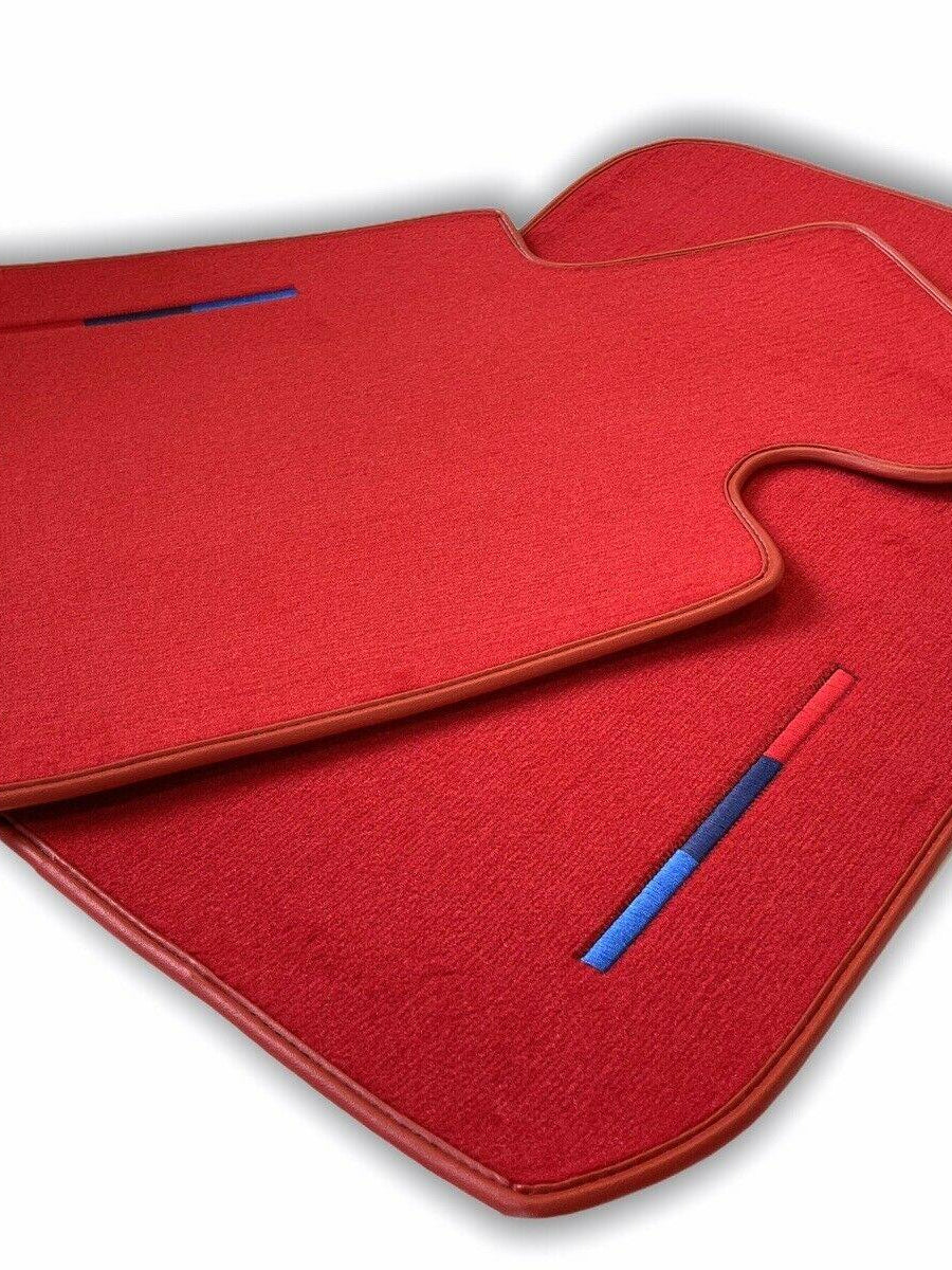 Red Floor Mats For BMW 1 Series F20 With M Package - AutoWin