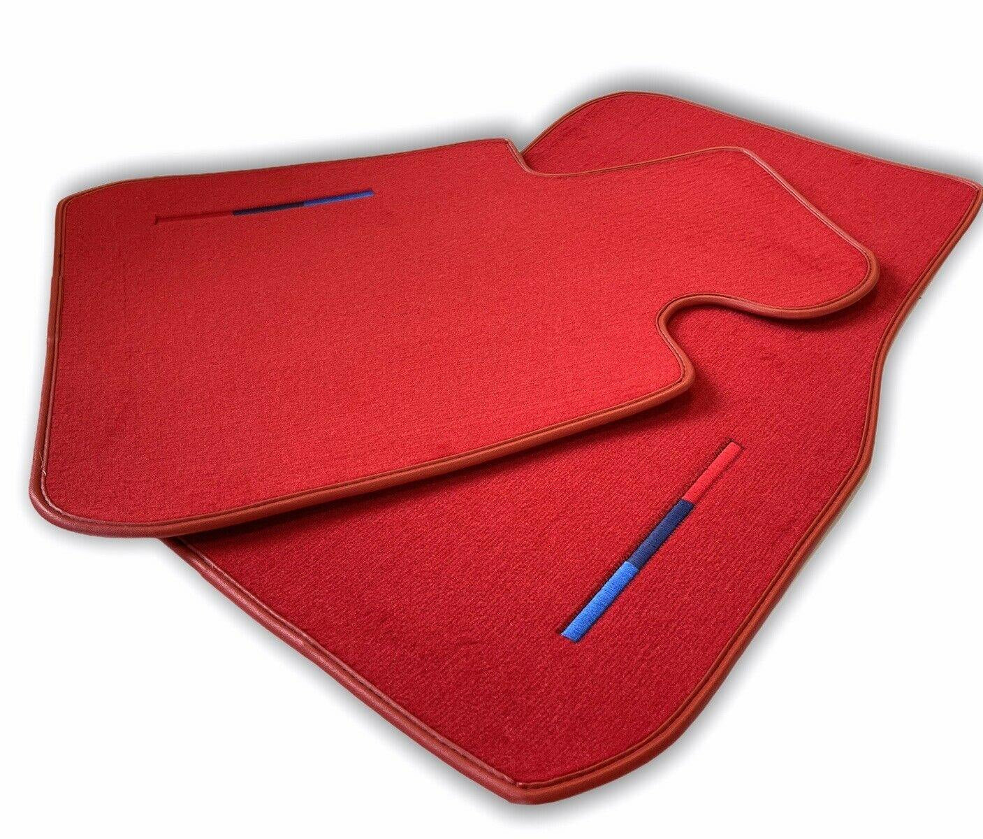 Red Floor Mats For BMW 2 Series F22 With M Package - AutoWin