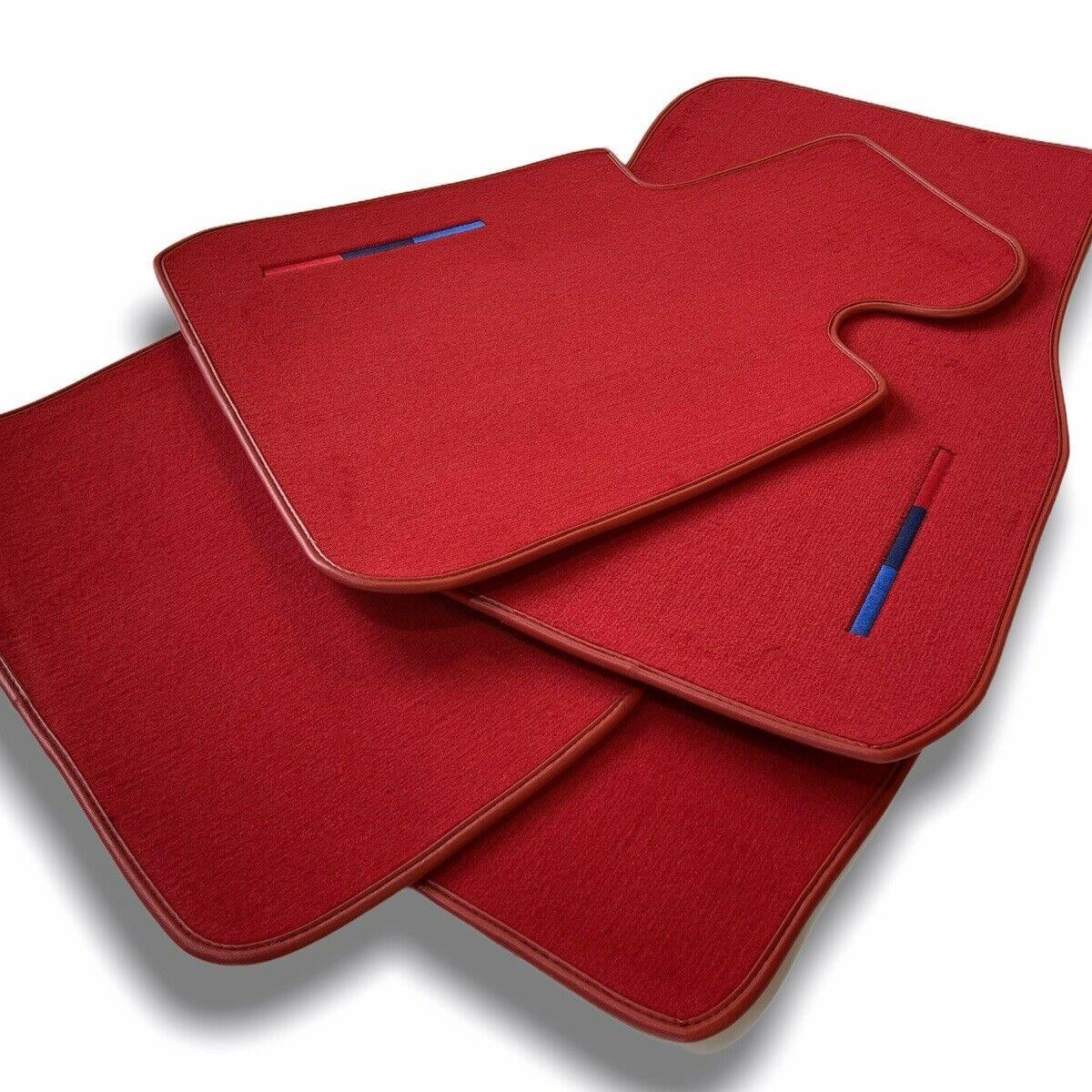 Red Floor Mats For BMW 2 Series F22 With M Package - AutoWin