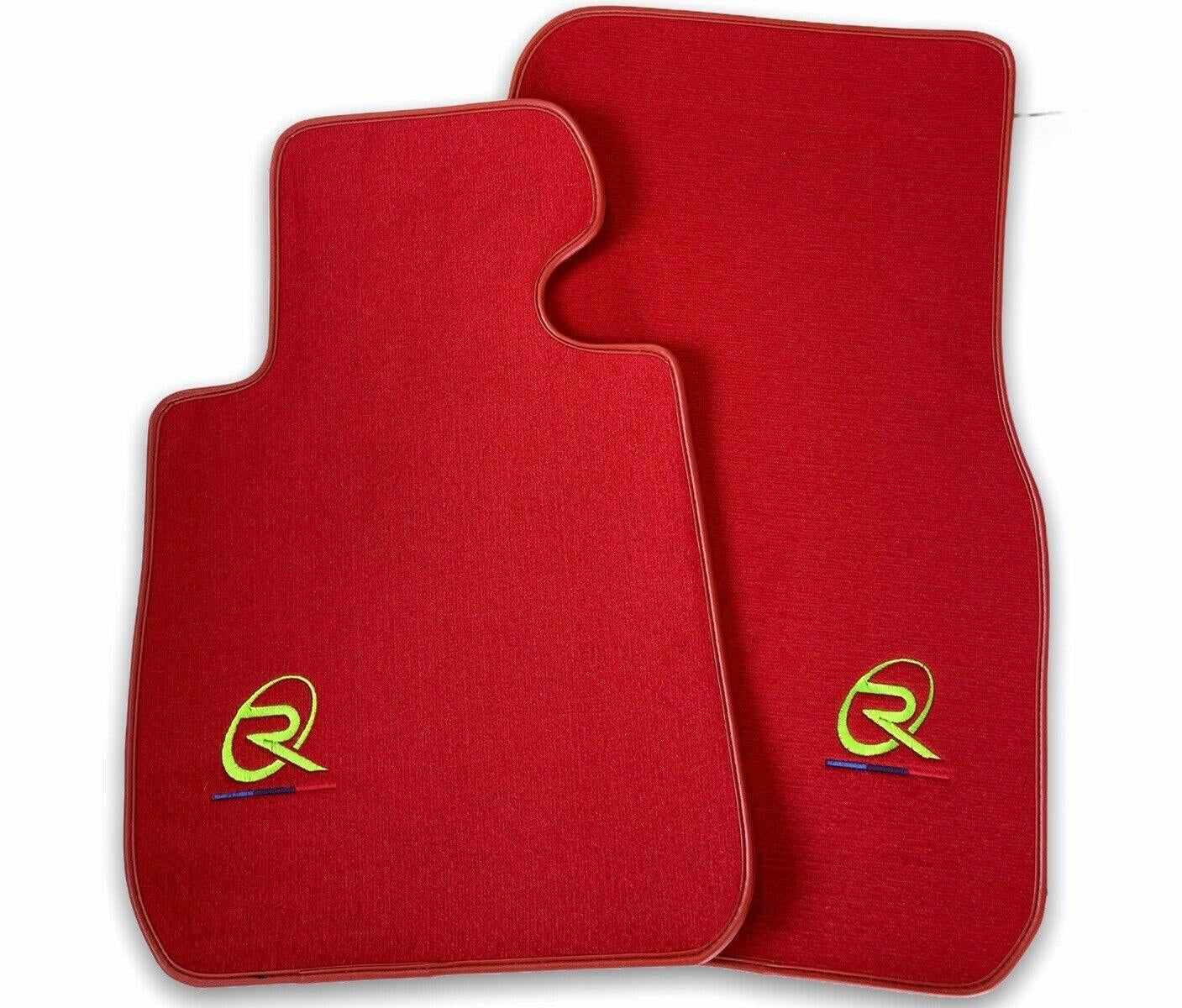 Red Floor Mats For BMW 3 Series E36 2-door Coupe ROVBUT Brand Tailored Set Perfect Fit Green SNIP Collection - AutoWin