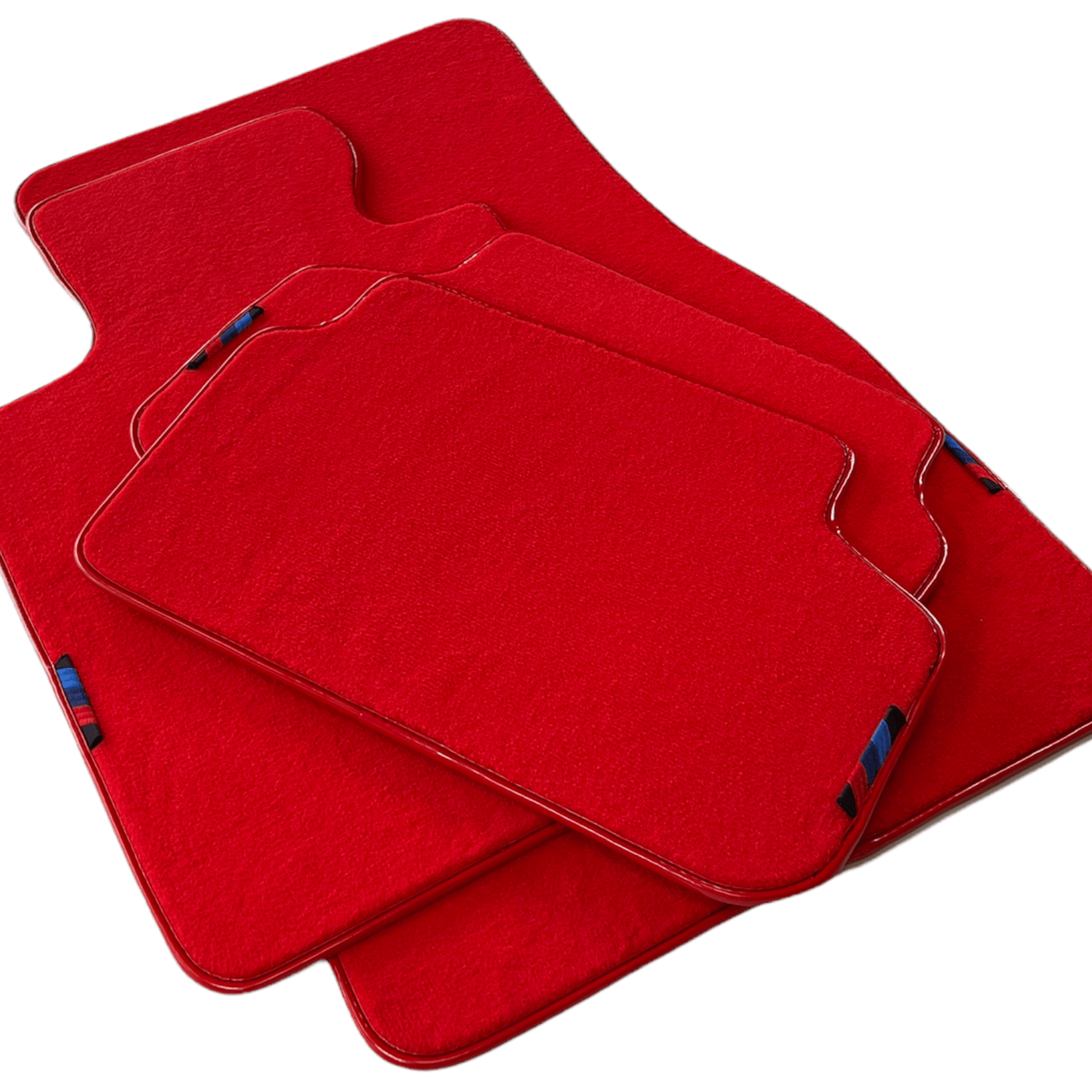 Red Floor Mats For BMW 3 Series E46 Coupe With M Package AutoWin Brand - AutoWin