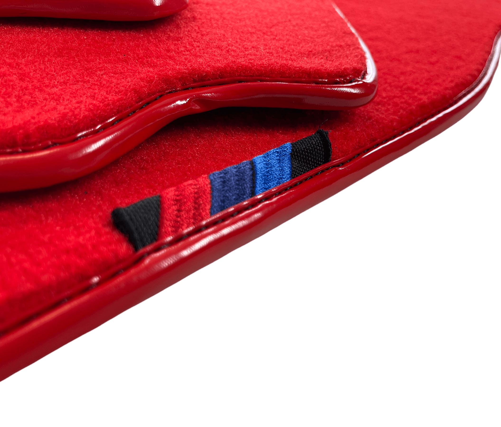 Red Floor Mats For BMW 3 Series E46 Coupe With M Package AutoWin Brand - AutoWin