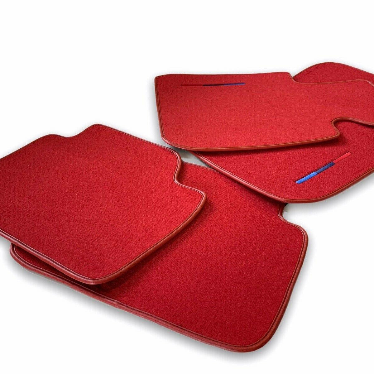 Red Floor Mats For BMW 3 Series E90 With M Package - AutoWin