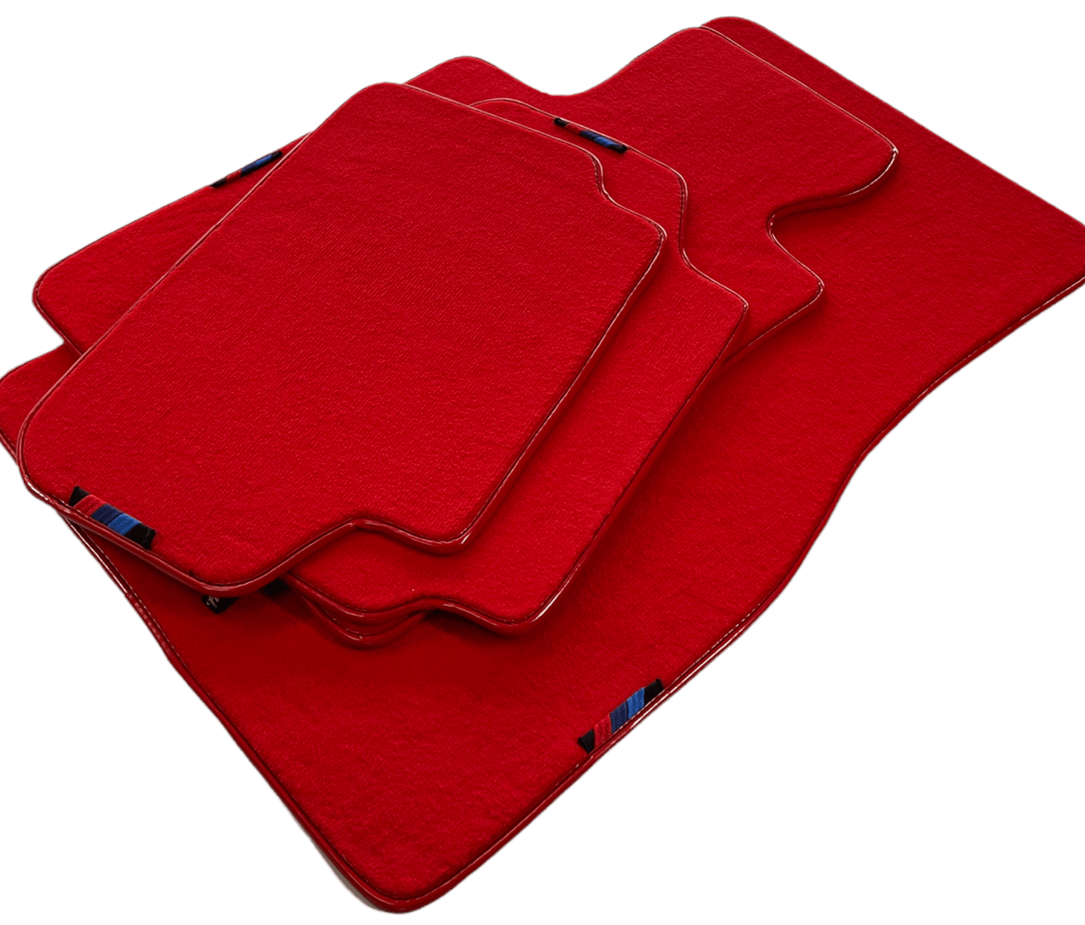 Red Floor Mats For BMW 3 Series E90 With M Package AutoWin Brand - AutoWin