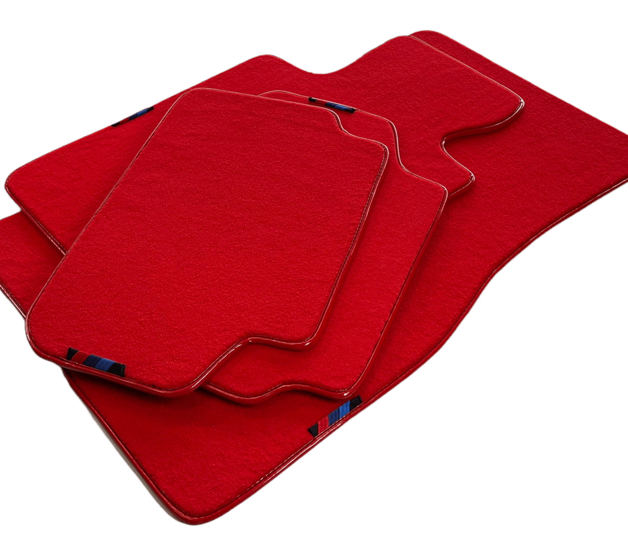Red Floor Mats For BMW 3 Series E90 With M Package AutoWin Brand - AutoWin