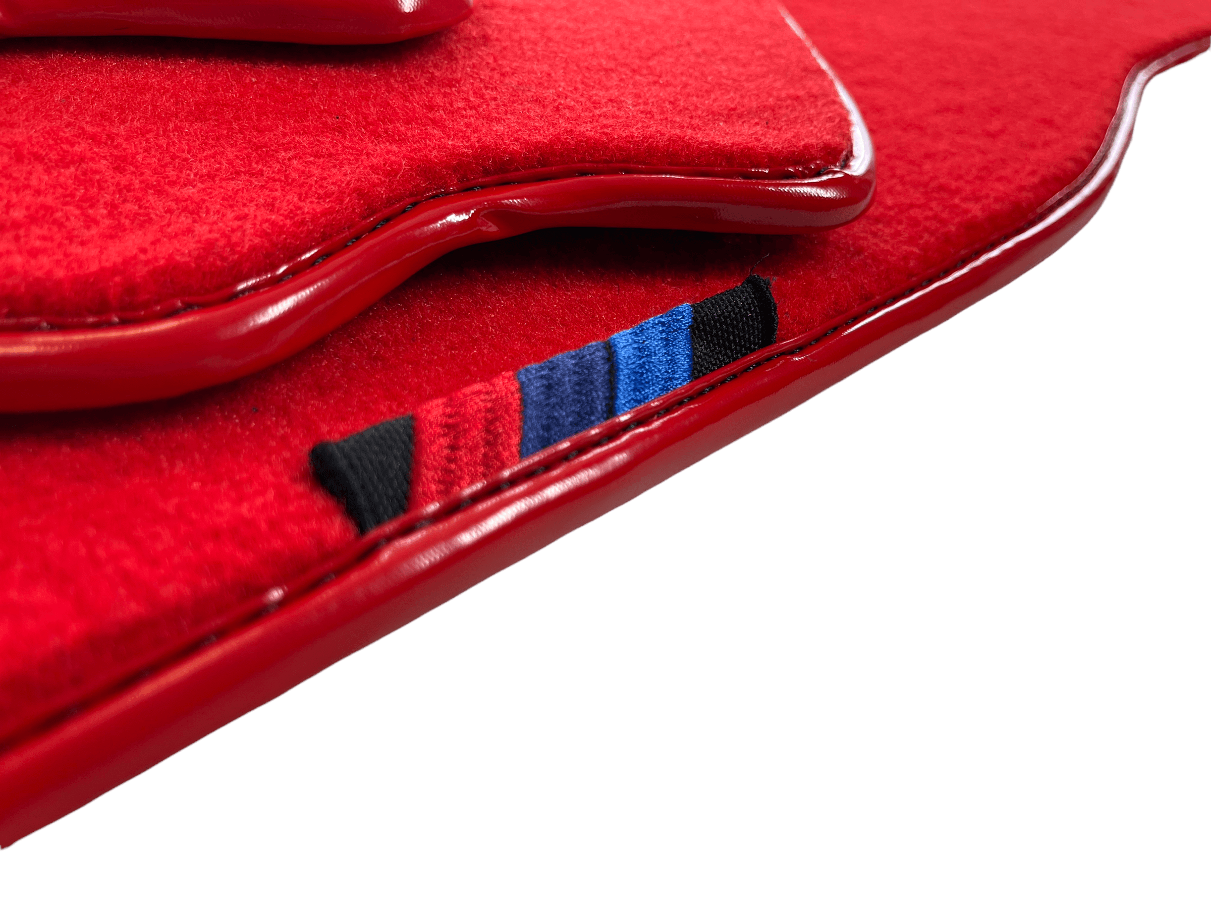 Red Floor Mats For BMW 3 Series E92 LCI With M Package AutoWin Brand - AutoWin