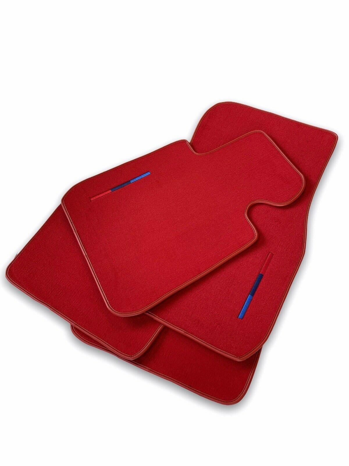 Red Floor Mats For BMW 3 Series G20 With M Package - AutoWin