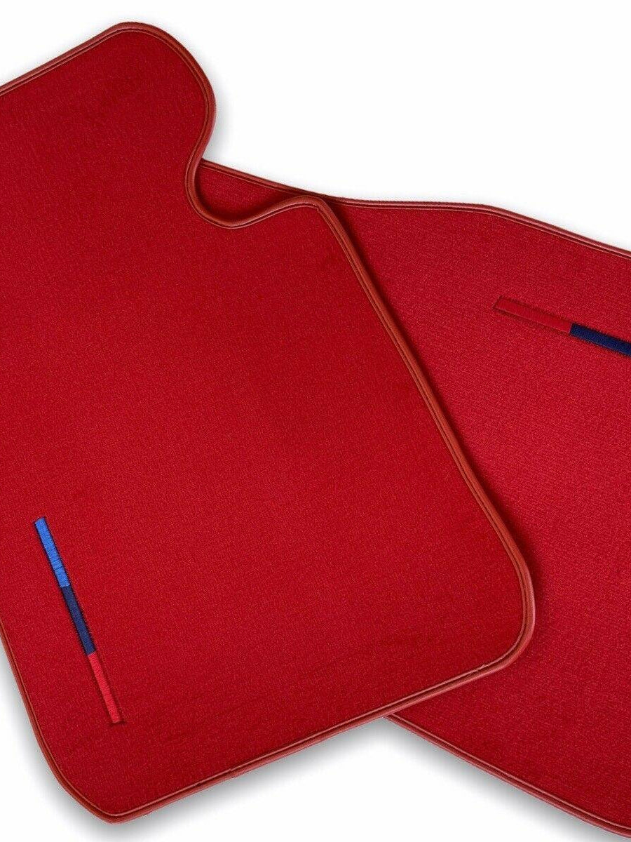 Red Floor Mats For BMW 5 Series E39 With M Package - AutoWin
