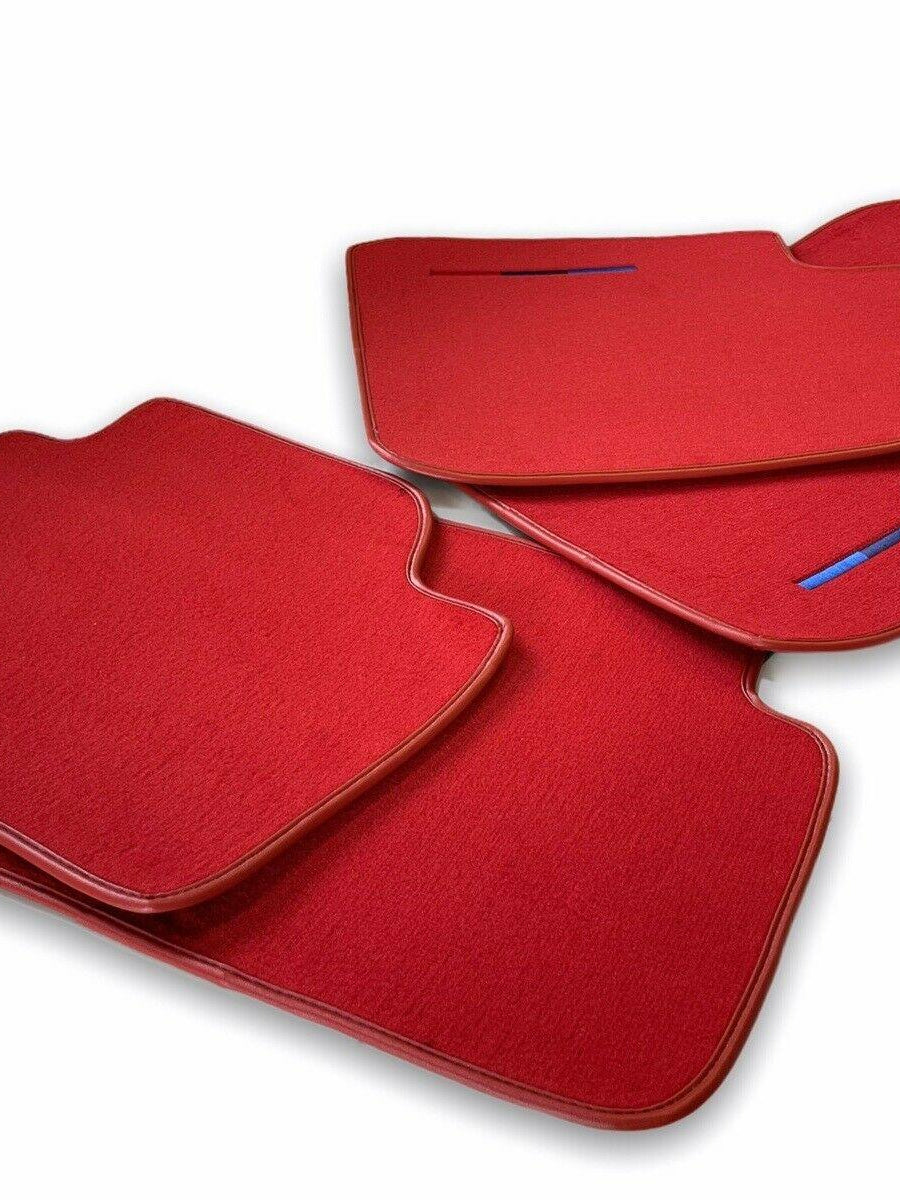 Red Floor Mats For BMW 7 Series E66 With M Package - AutoWin