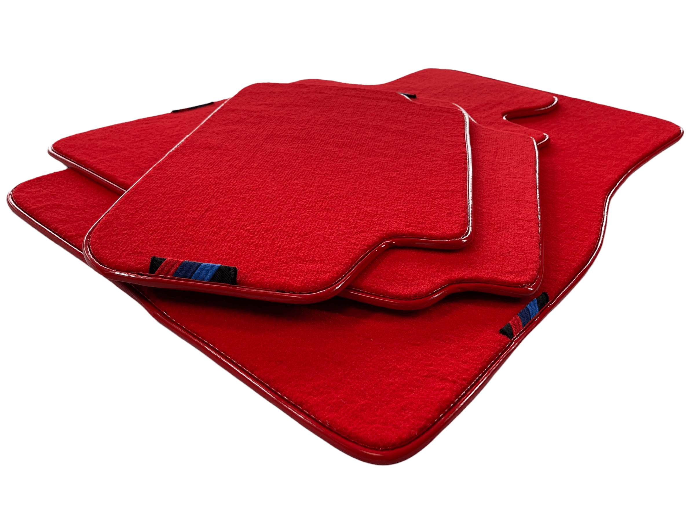 Red Floor Mats For BMW 7 Series E66 With M Package AutoWin Brand - AutoWin