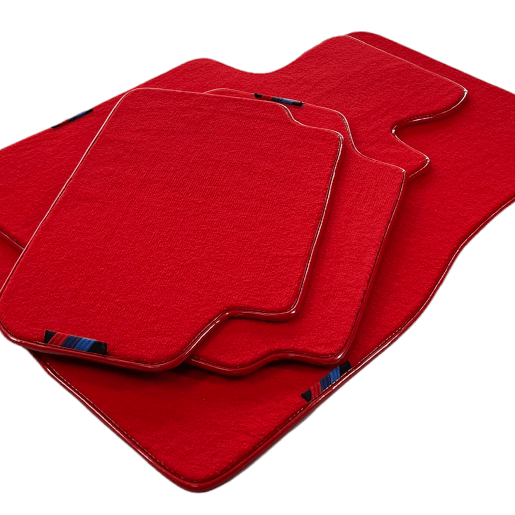 Red Floor Mats For BMW 7 Series F01 With M Package AutoWin Brand - AutoWin