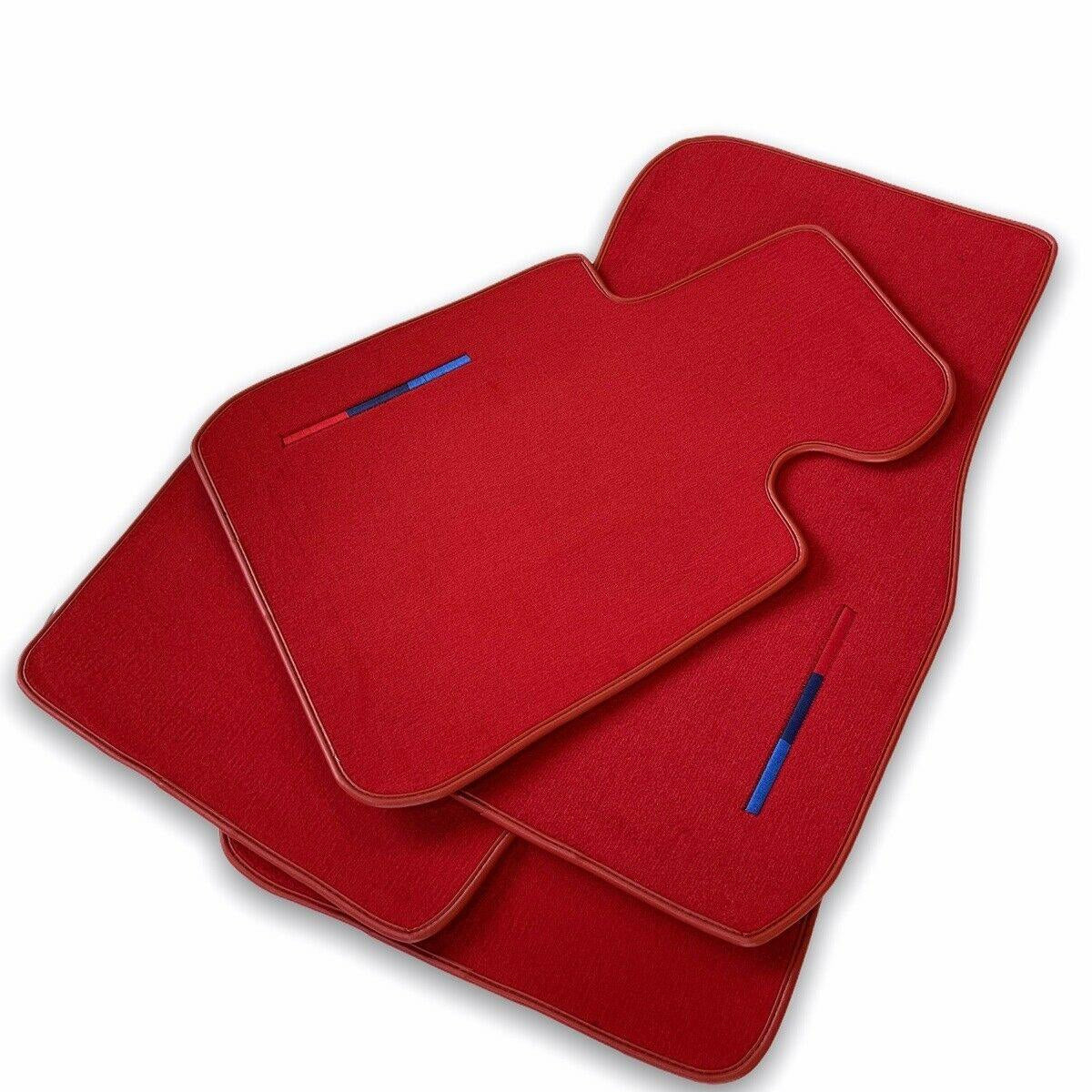 Red Floor Mats For BMW 7 Series F02 With M Package - AutoWin
