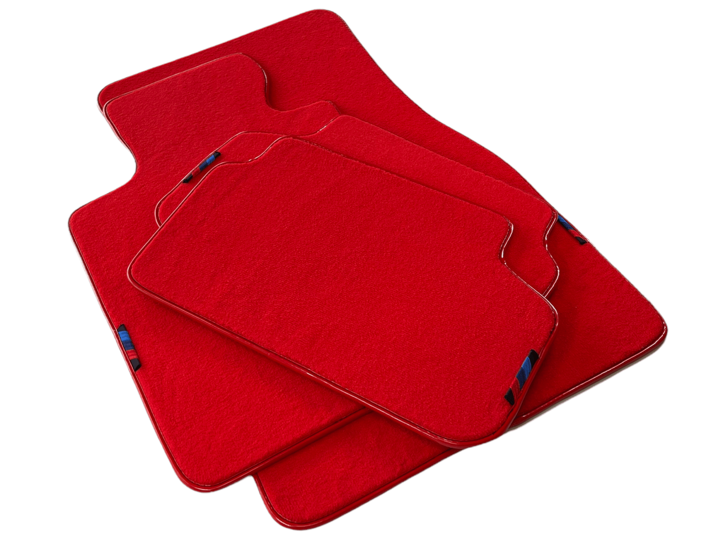 Red Floor Mats For BMW 7 Series F02 With M Package AutoWin Brand - AutoWin