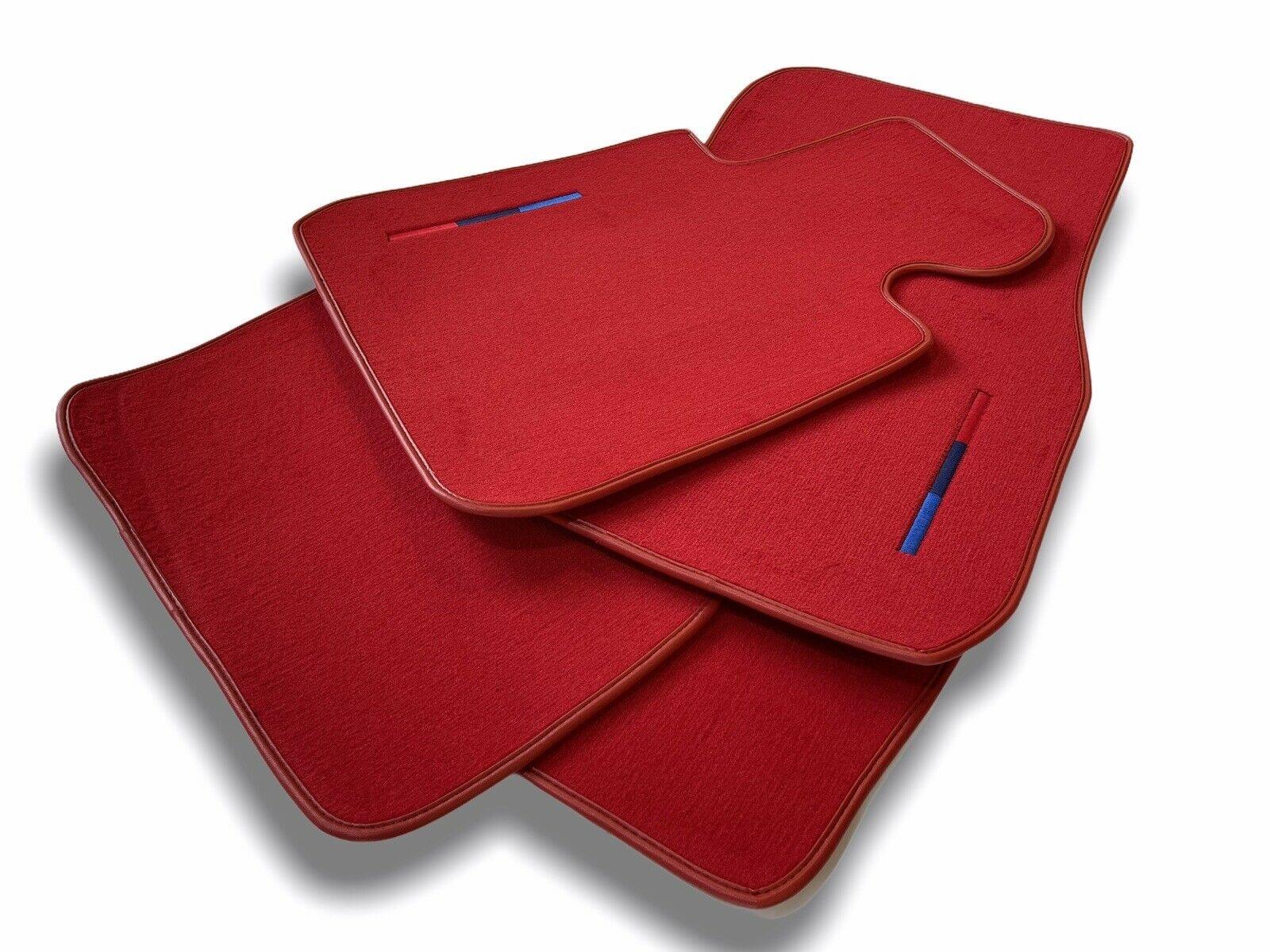 Red Floor Mats For BMW 7 Series G11 With M Package - AutoWin