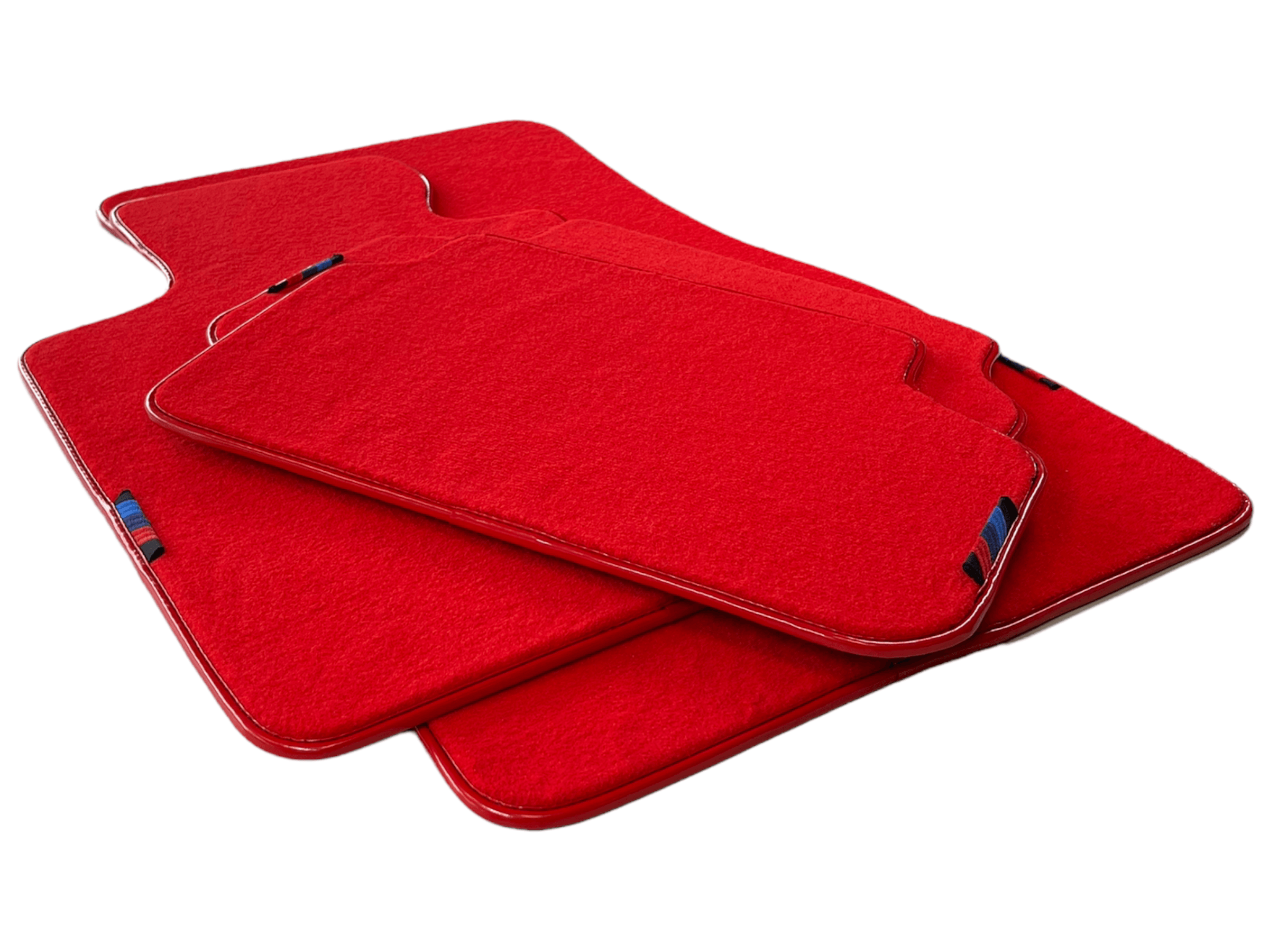 Red Floor Mats For BMW 7 Series G12 With M Package AutoWin Brand - AutoWin