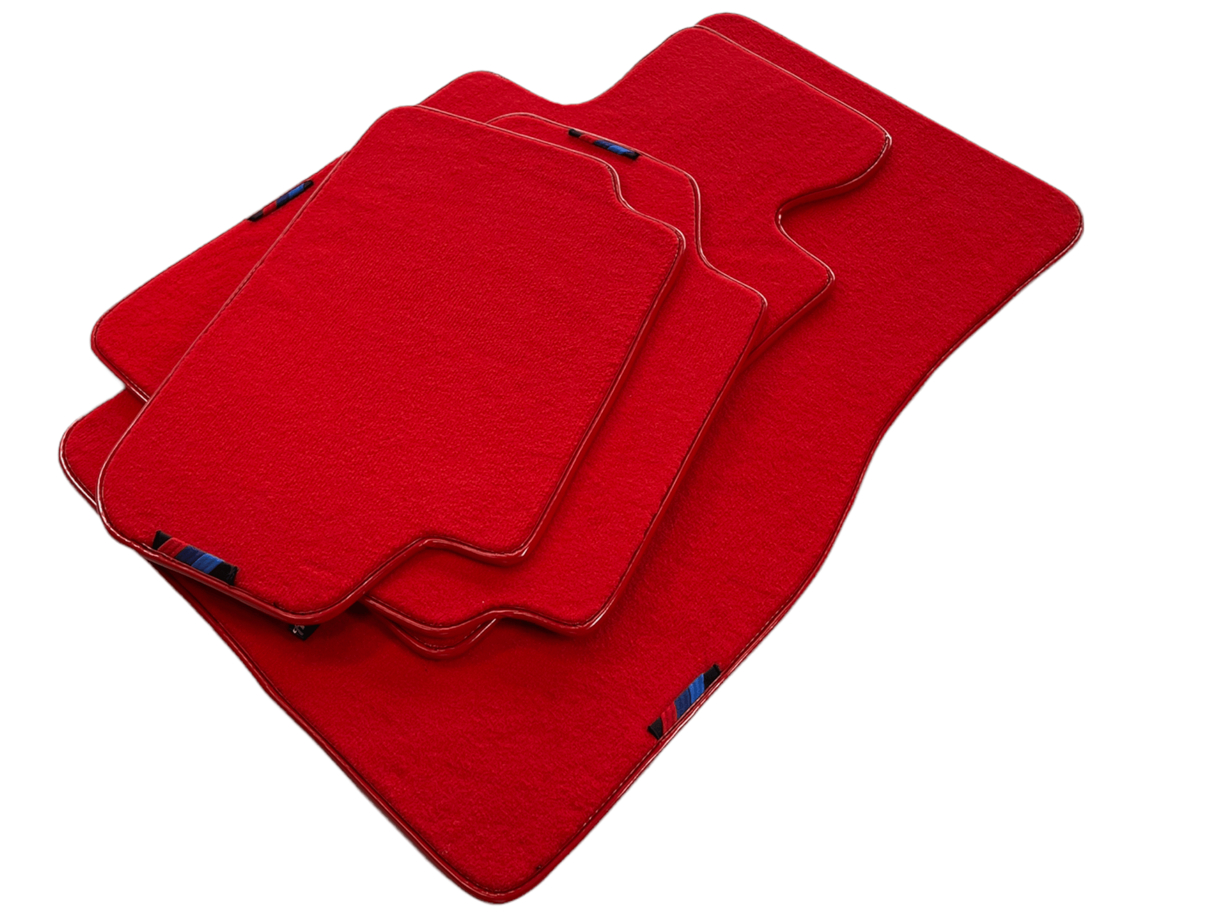 Red Floor Mats For BMW M4 Series F82 With M Package AutoWin Brand - AutoWin