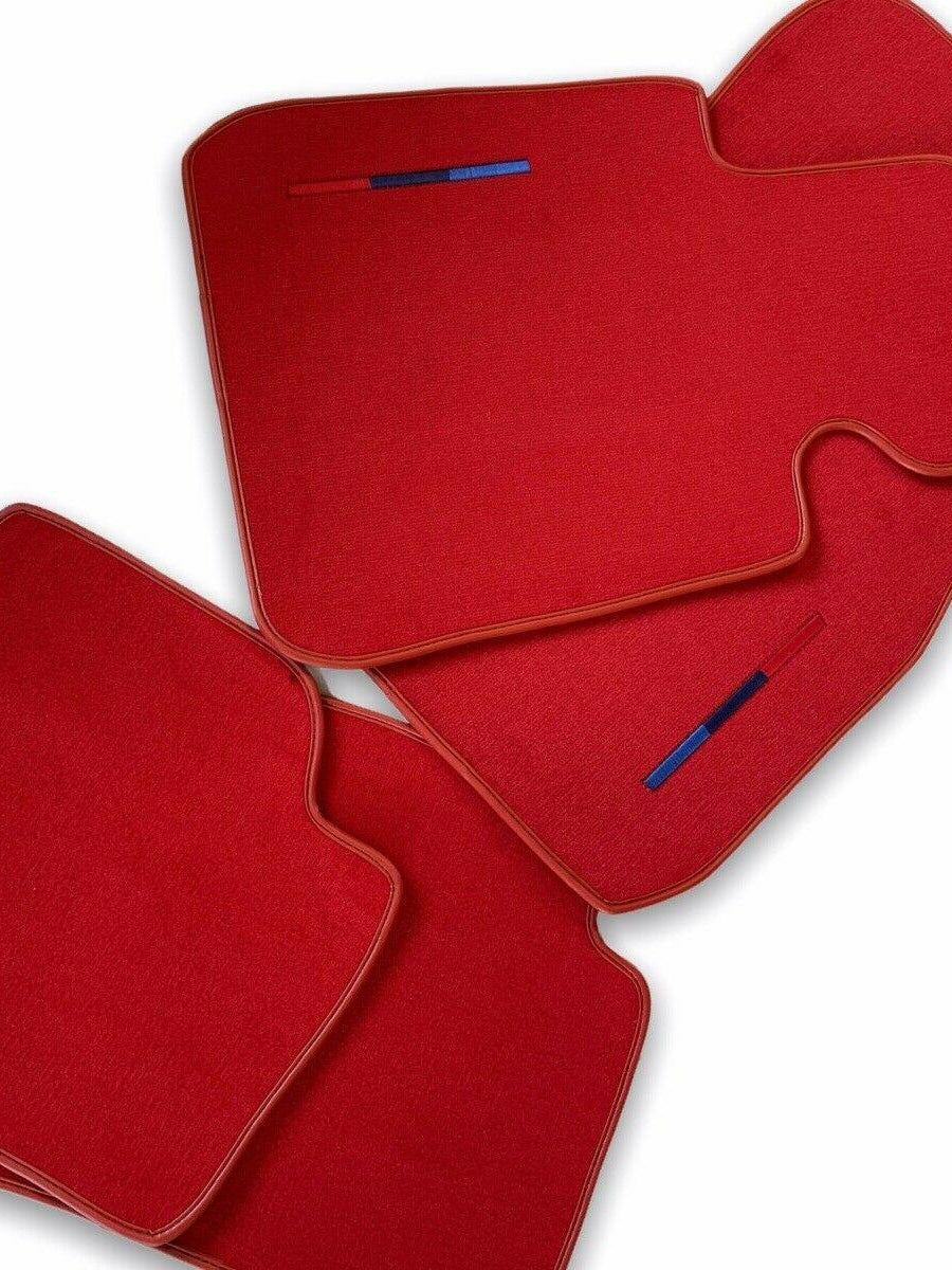 Red Floor Mats For BMW X2 Series F39 With M Package - AutoWin