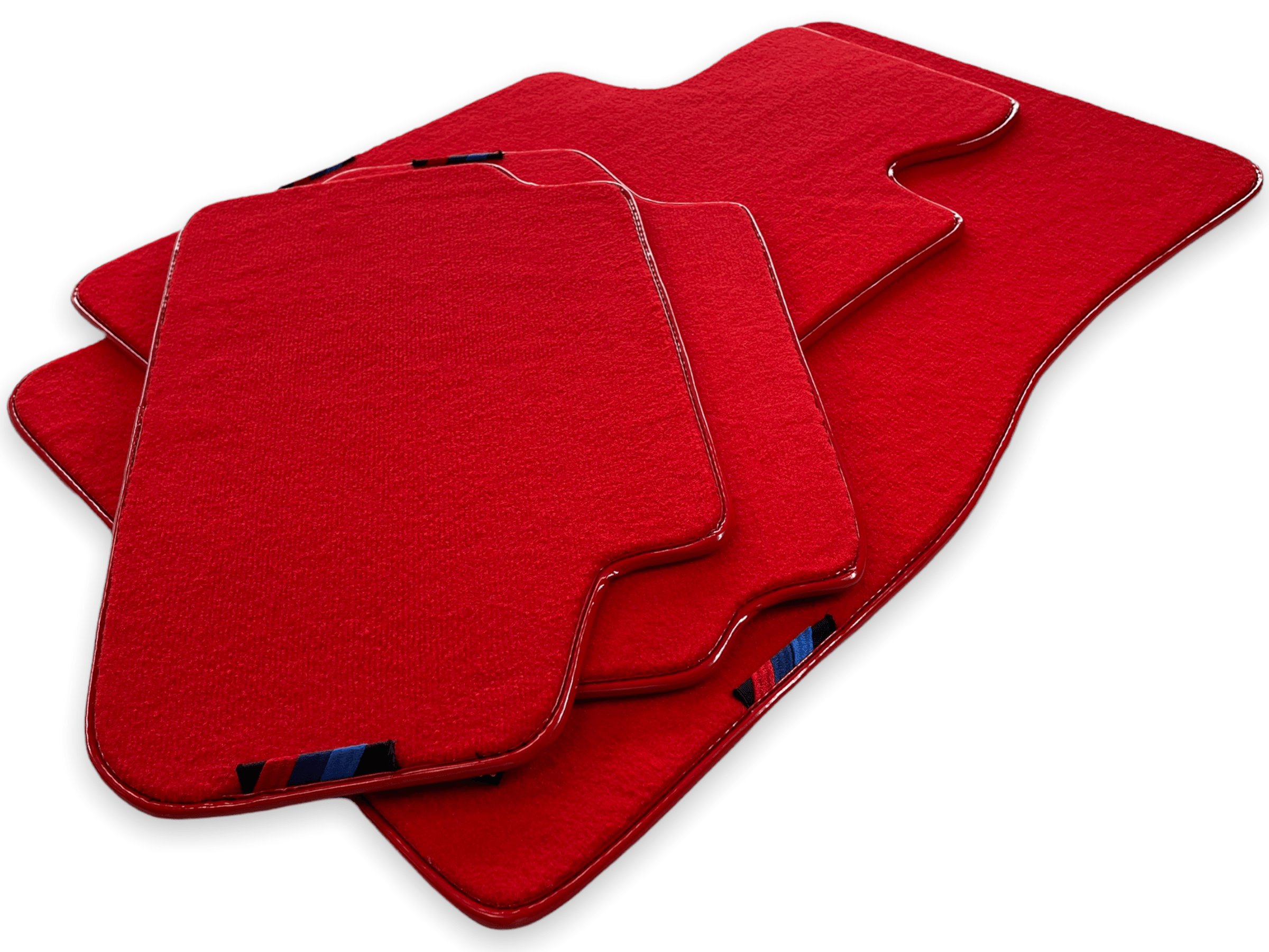 Red Floor Mats For BMW X5 Series E53 With M Package AutoWin Brand - AutoWin