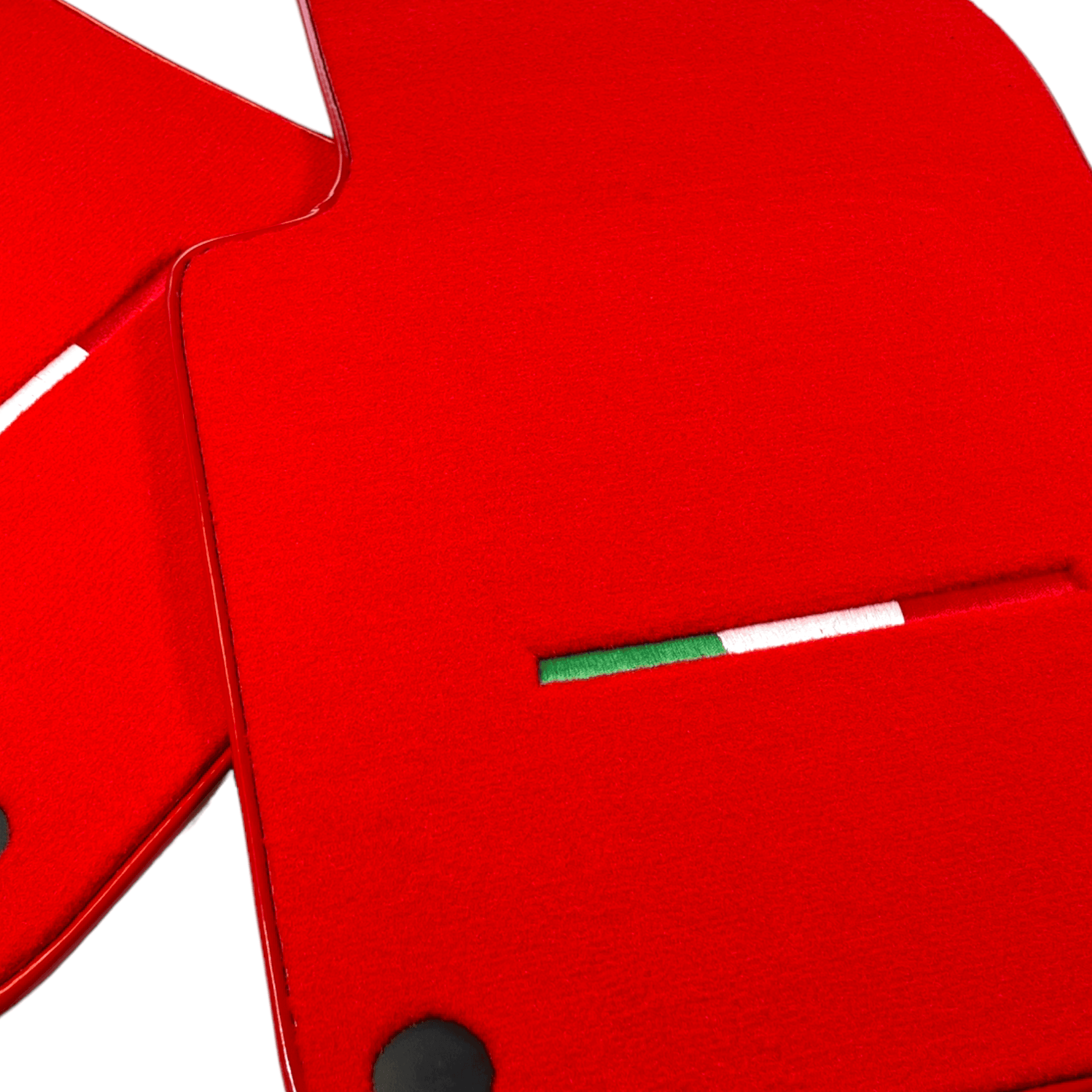 Red Floor Mats For Ferrari 599 Coupe 2006-2012 Italian Edition - AutoWin