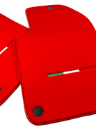 Red Floor Mats For Ferrari 599 Coupe 2006-2012 Italian Edition - AutoWin
