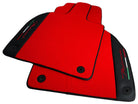 Red Floor Mats for Lamborghini Aventador With Black Leather - AutoWin