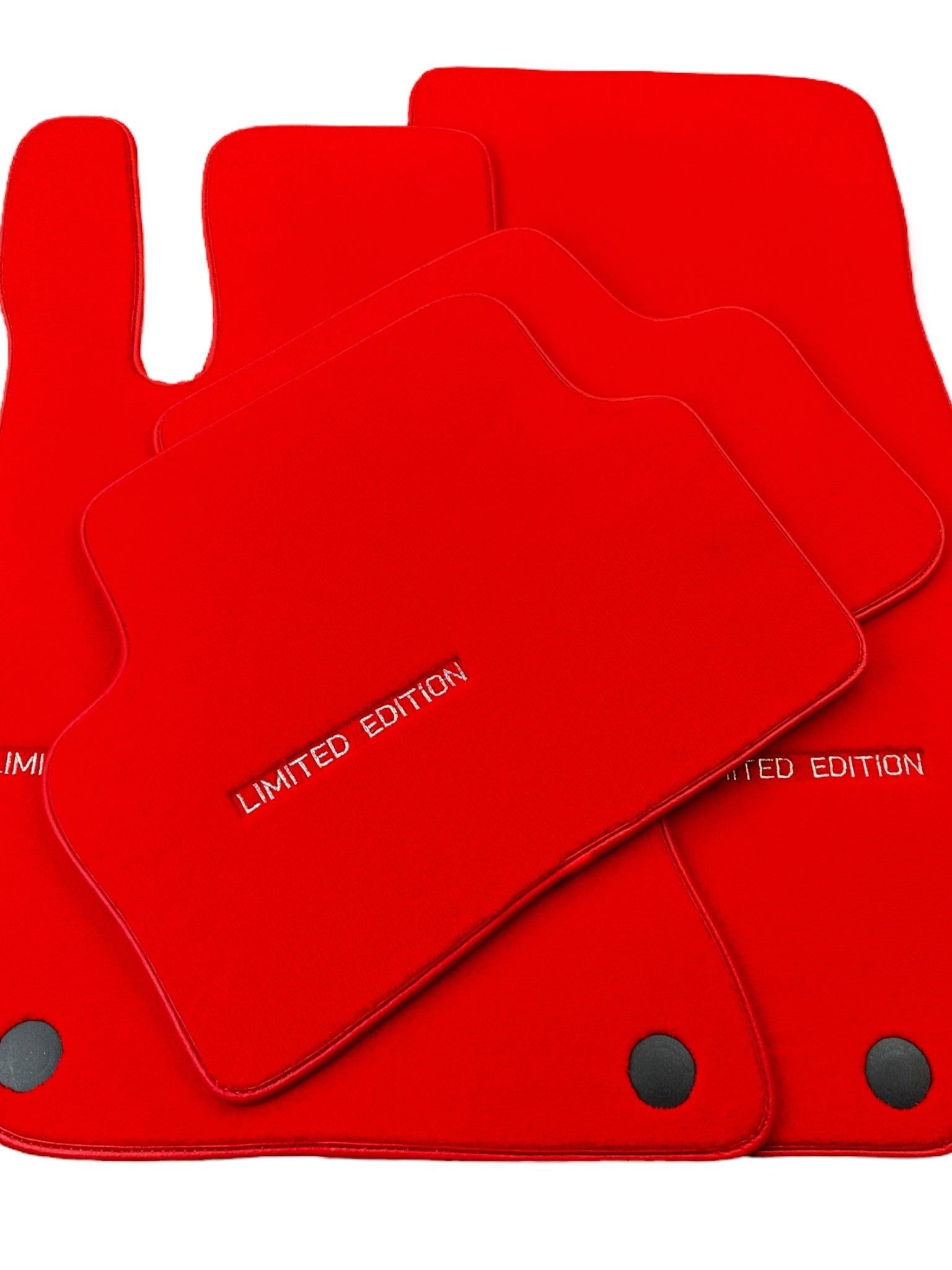 Red Floor Mats For Mercedes Benz A-Class W177 Hybrid (2019-2023) | Limited Edition