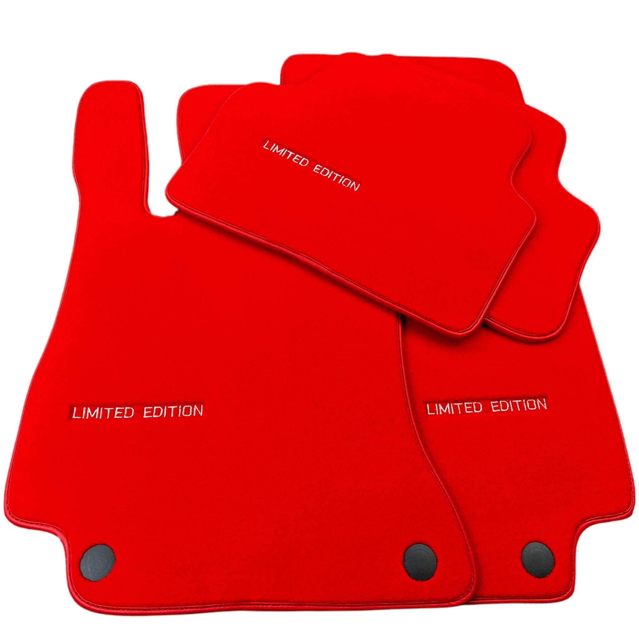 Red Floor Mats For Mercedes Benz E-Class C207 Coupe (2009-2013) | Limited Edition