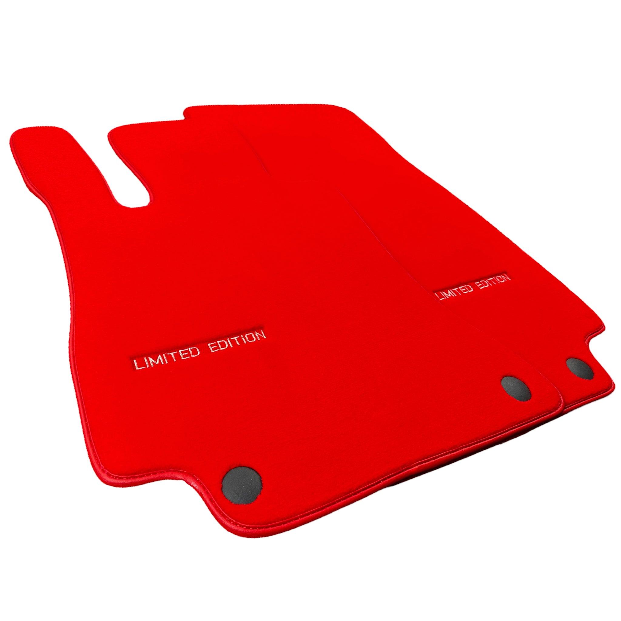 Red Floor Mats For Mercedes Benz E-Class W211 Sedan 4Matic (2002-2009) | Limited Edition