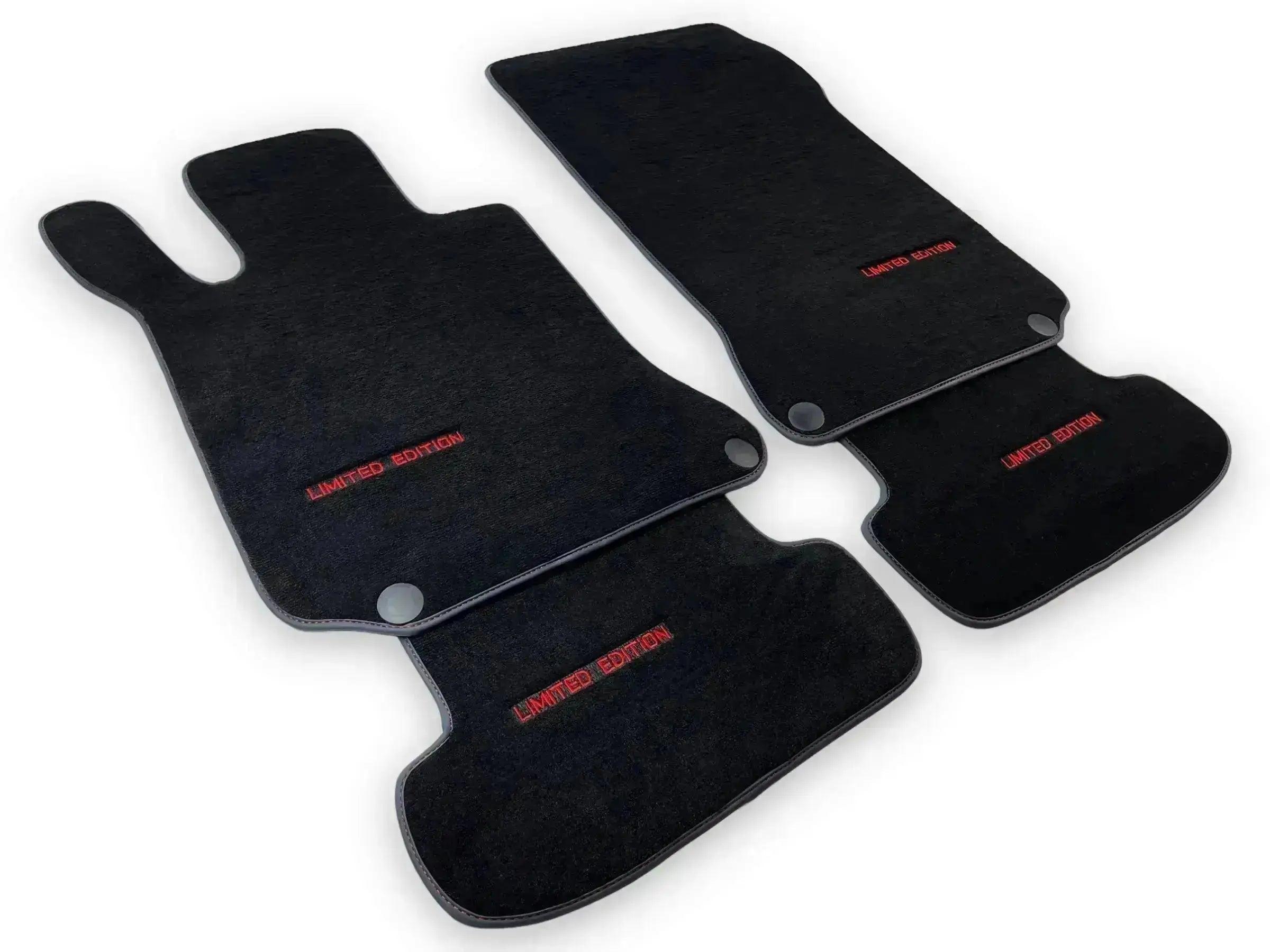 Red Floor Mats For Mercedes Benz GLE-Class W166 Allrounder (2015-2019) | Limited Edition