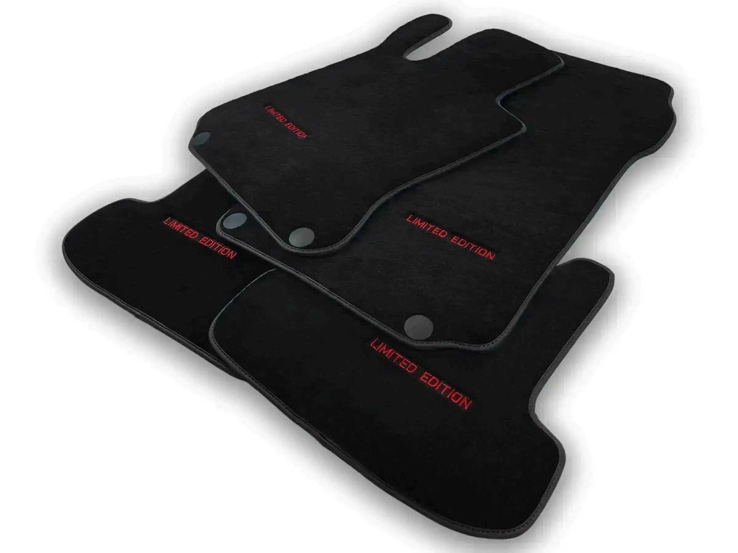 Red Floor Mats For Mercedes Benz GLK-Class X204 (2012-2015) | Limited Edition